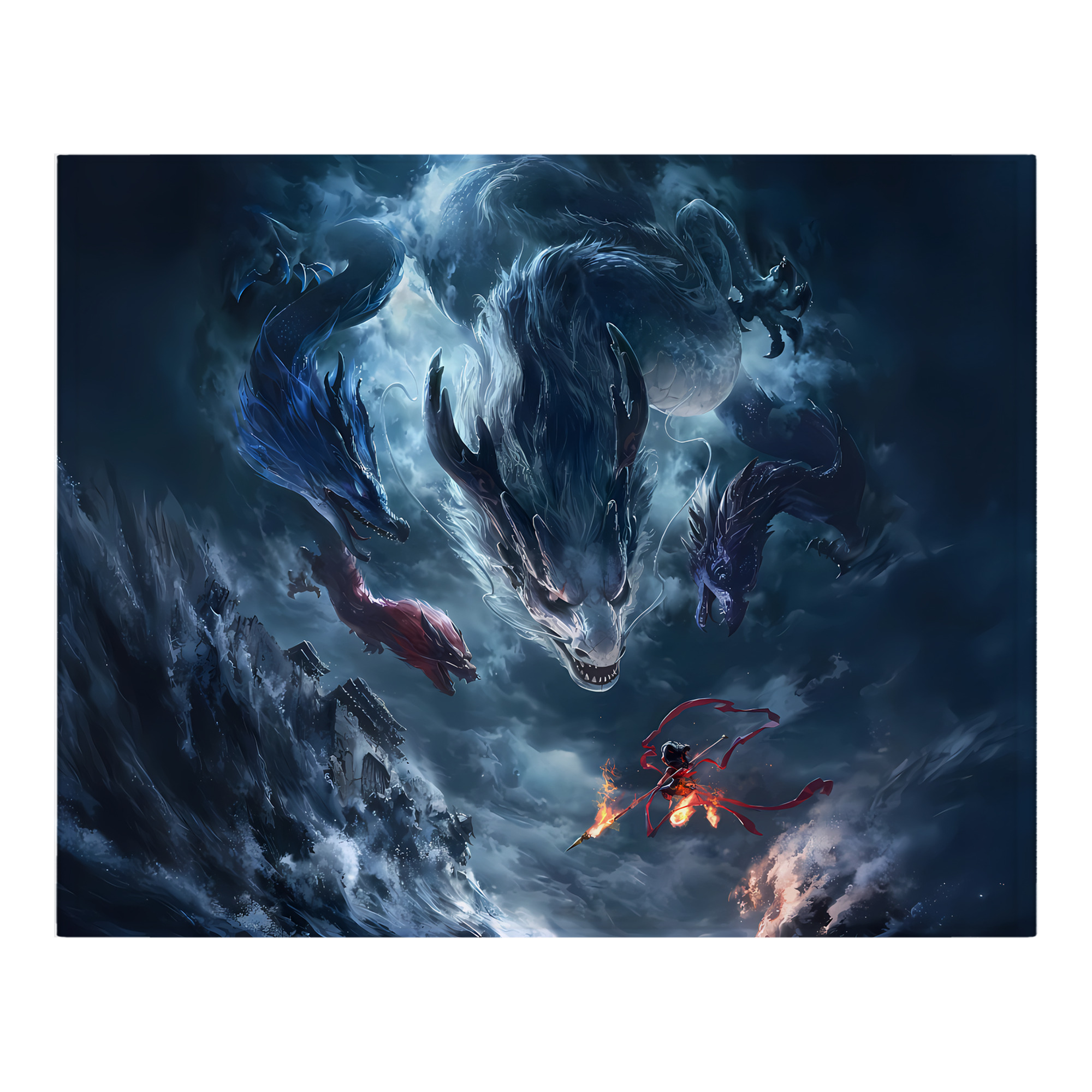 （画像用） Ne Zha 2 ナタ 魔童の大暴れ フランネルブランケット・多サイズ対応（横型）