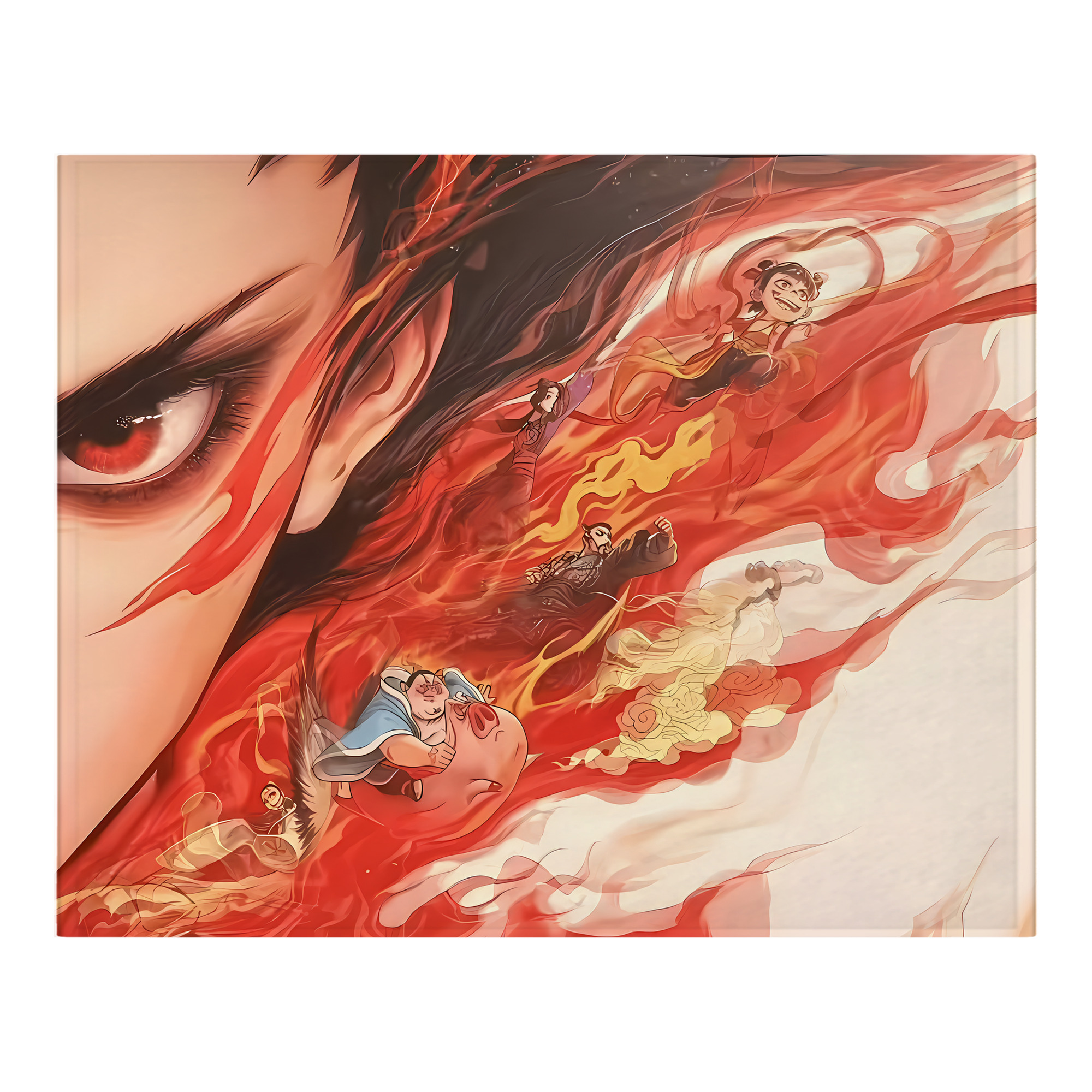 （画像用） Ne Zha 2 ナタ 魔童の大暴れ フランネルブランケット・多サイズ対応（横型）