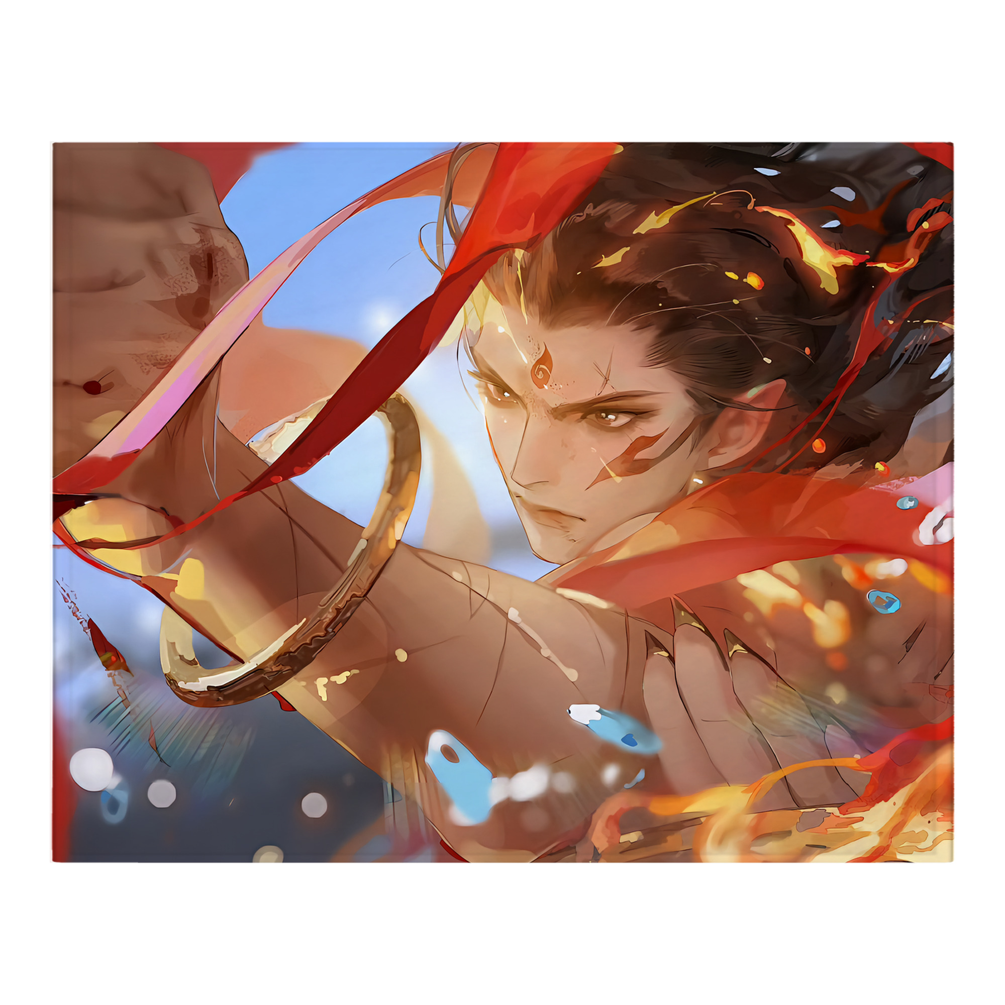 （画像用） Ne Zha 2 ナタ 魔童の大暴れ フランネルブランケット・多サイズ対応（横型）