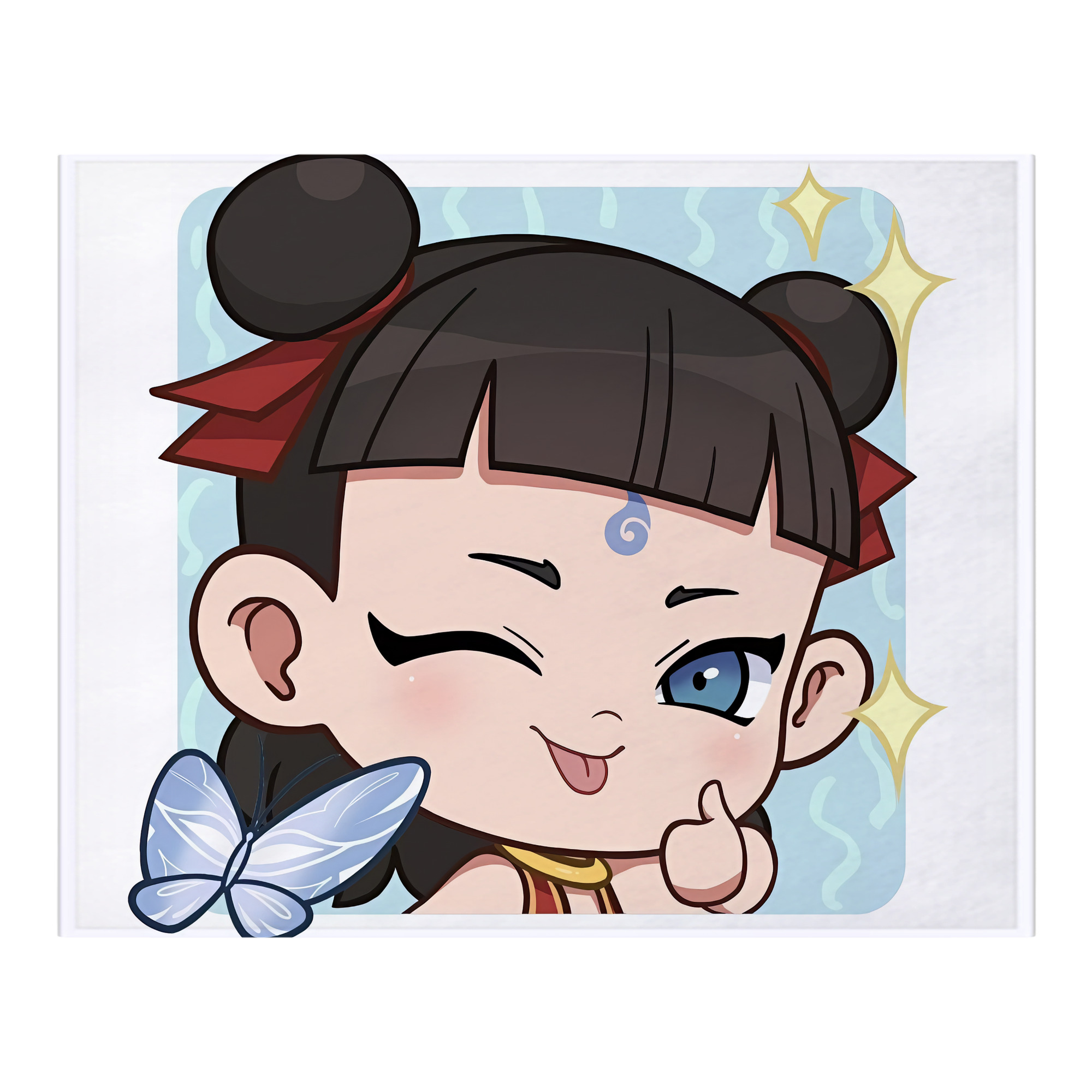 （画像用） Ne Zha 2 ナタ 魔童の大暴れ フランネルブランケット・多サイズ対応（横型）
