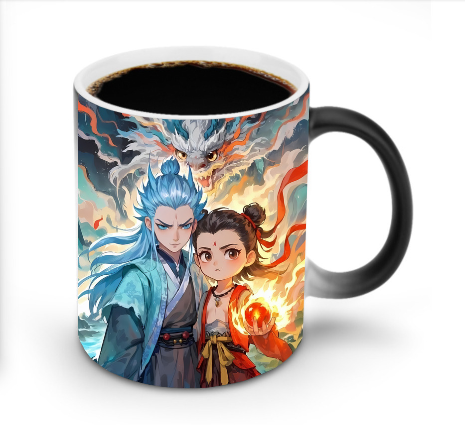 （画像用） Ne Zha 2 ナタ 魔童の大暴れ 温度変色マグカップ