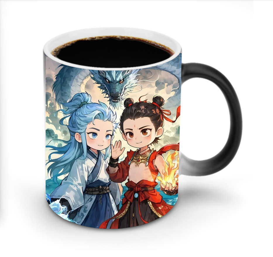（画像用） Ne Zha 2 ナタ 魔童の大暴れ 温度変色マグカップ