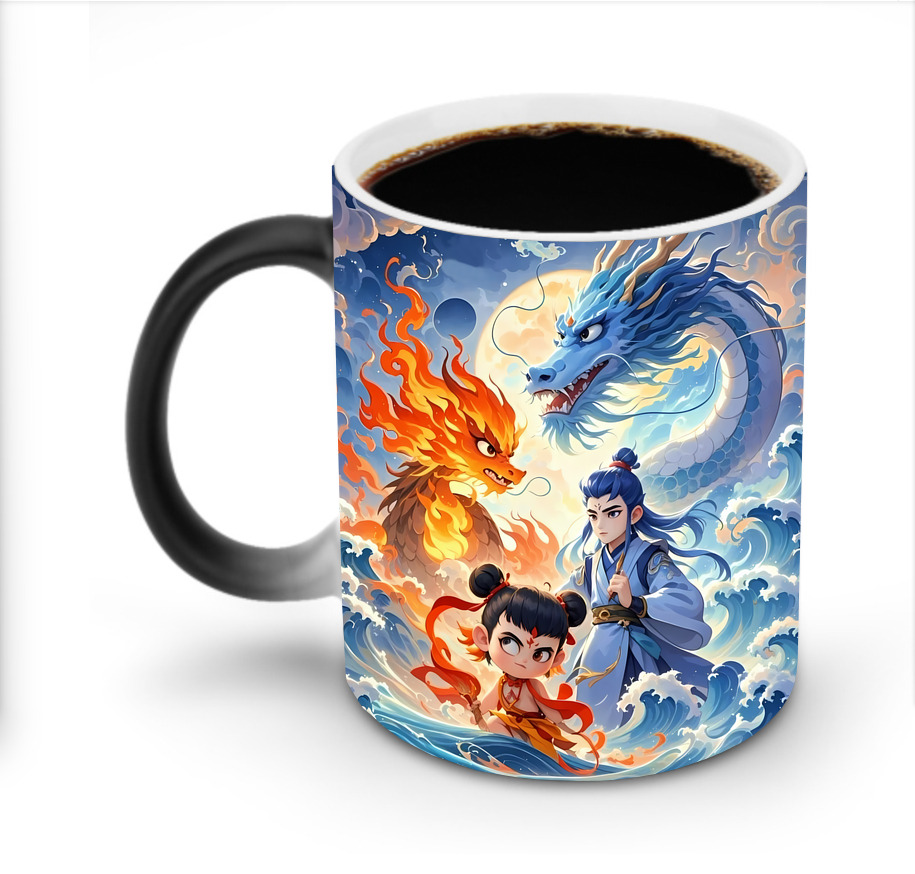（画像用） Ne Zha 2 ナタ 魔童の大暴れ 温度変色マグカップ