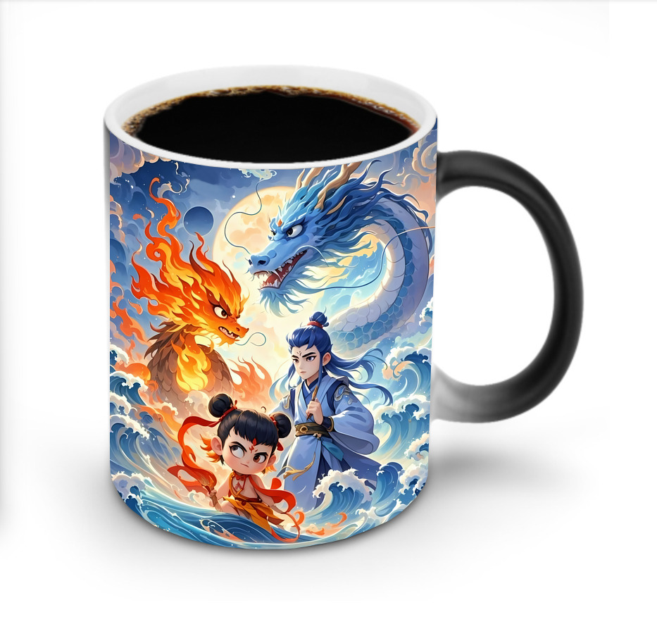 （画像用） Ne Zha 2 ナタ 魔童の大暴れ 温度変色マグカップ