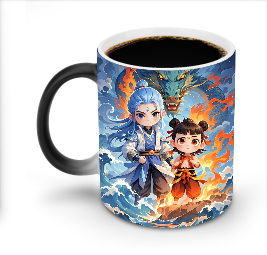 （画像用） Ne Zha 2 ナタ 魔童の大暴れ 温度変色マグカップ
