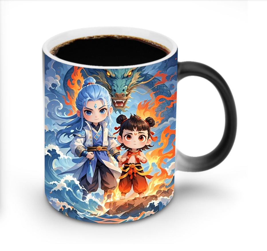 （画像用） Ne Zha 2 ナタ 魔童の大暴れ 温度変色マグカップ