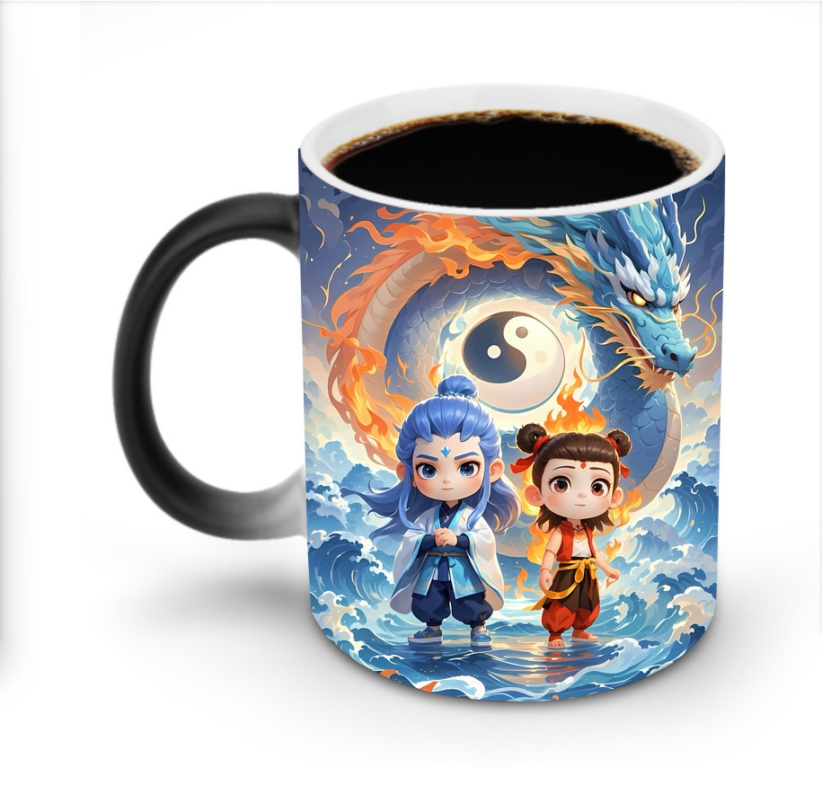 （画像用） Ne Zha 2 ナタ 魔童の大暴れ 温度変色マグカップ