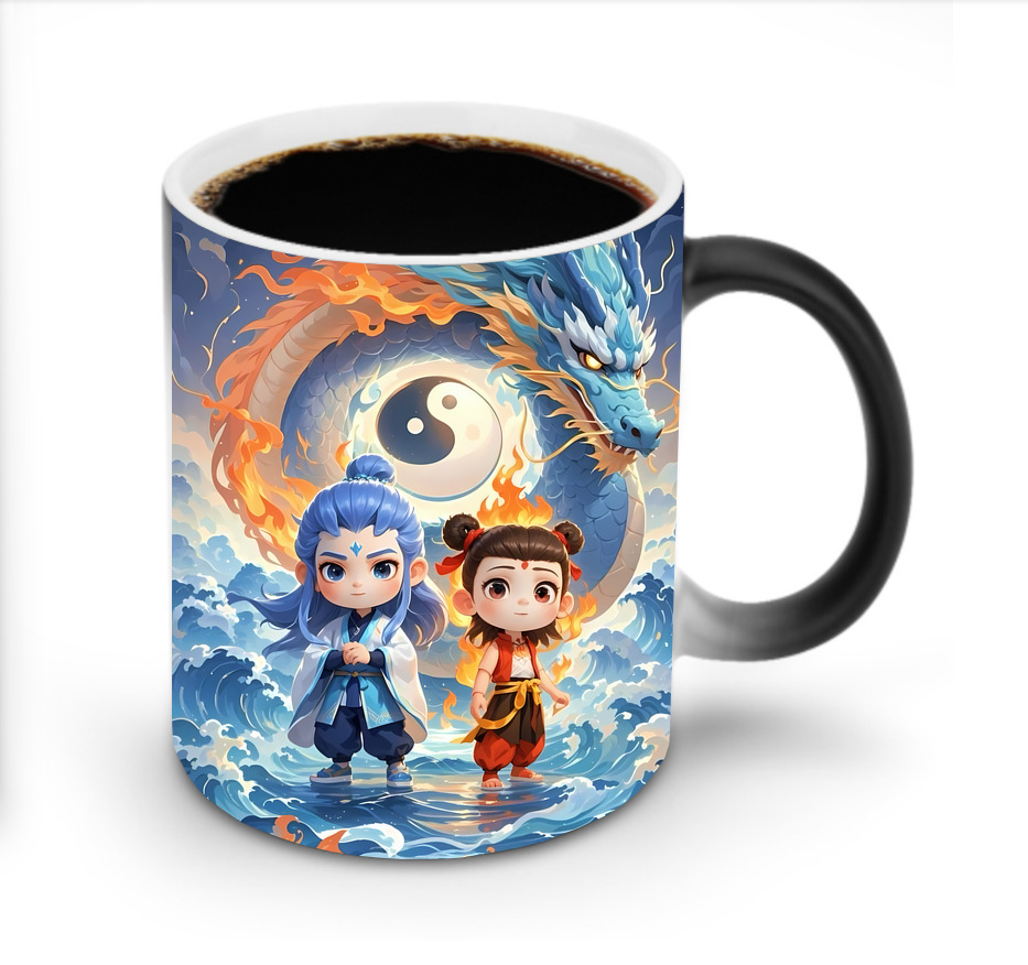 （画像用） Ne Zha 2 ナタ 魔童の大暴れ 温度変色マグカップ