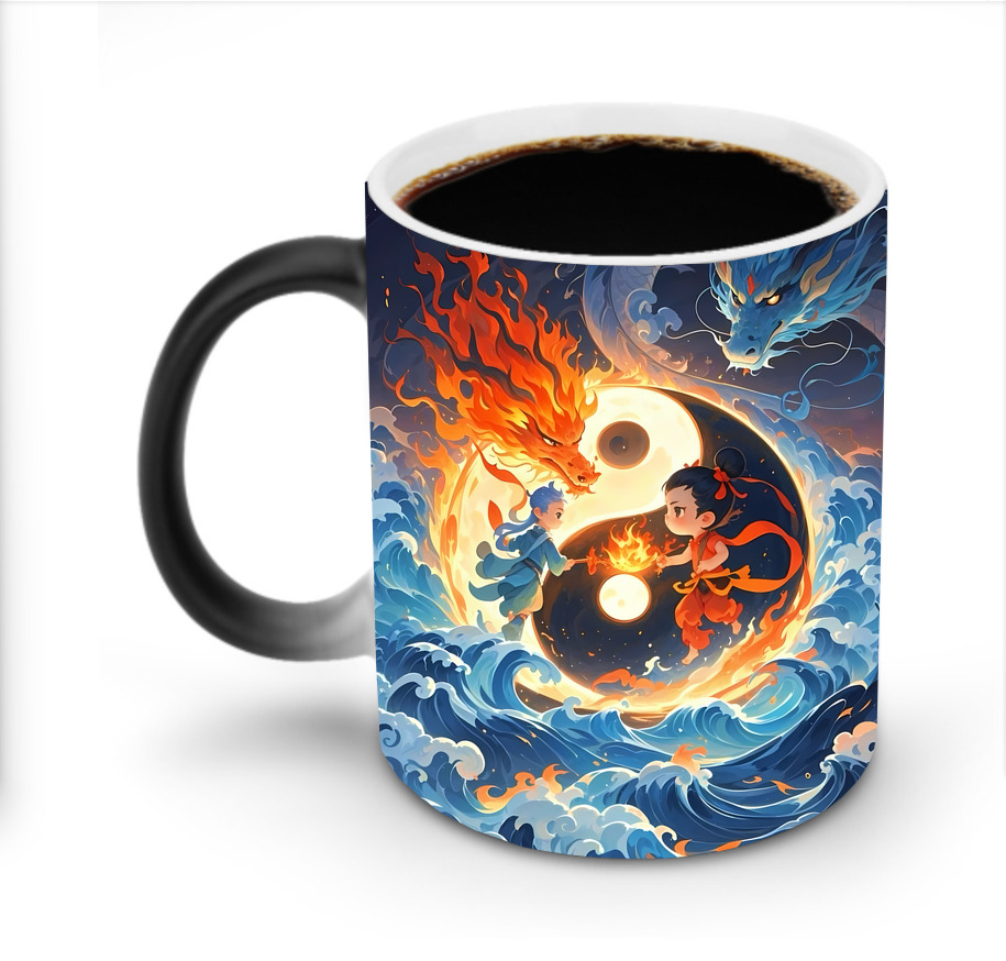 （画像用） Ne Zha 2 ナタ 魔童の大暴れ 温度変色マグカップ