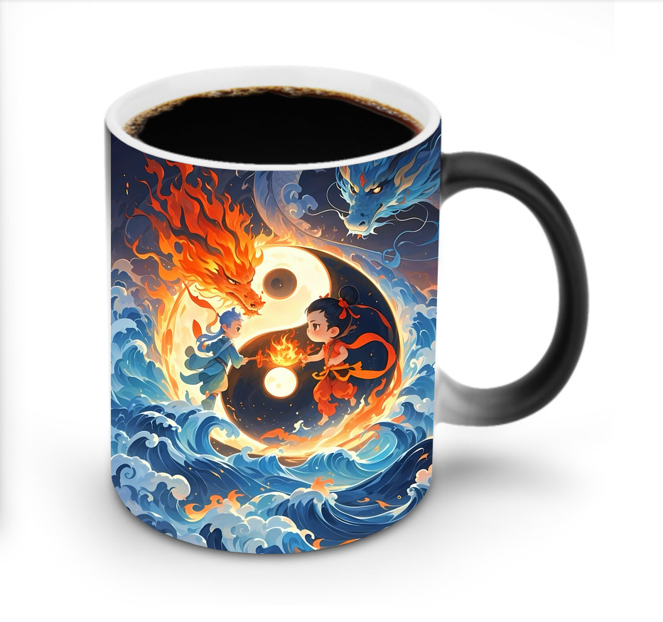 （画像用） Ne Zha 2 ナタ 魔童の大暴れ 温度変色マグカップ