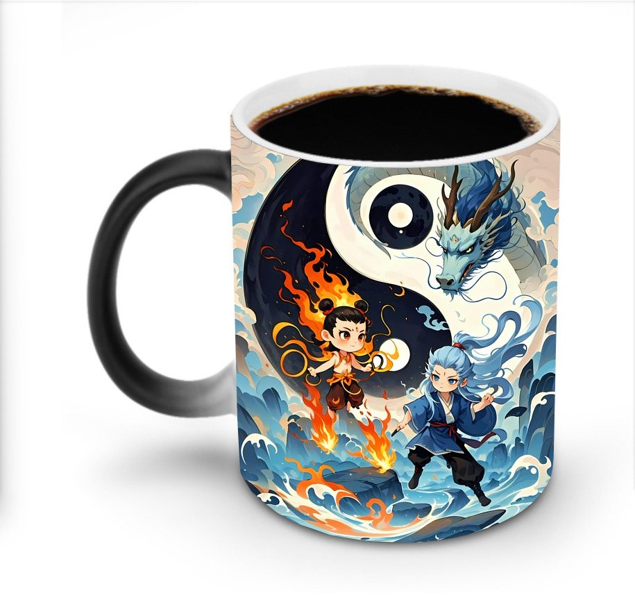 （画像用） Ne Zha 2 ナタ 魔童の大暴れ 温度変色マグカップ