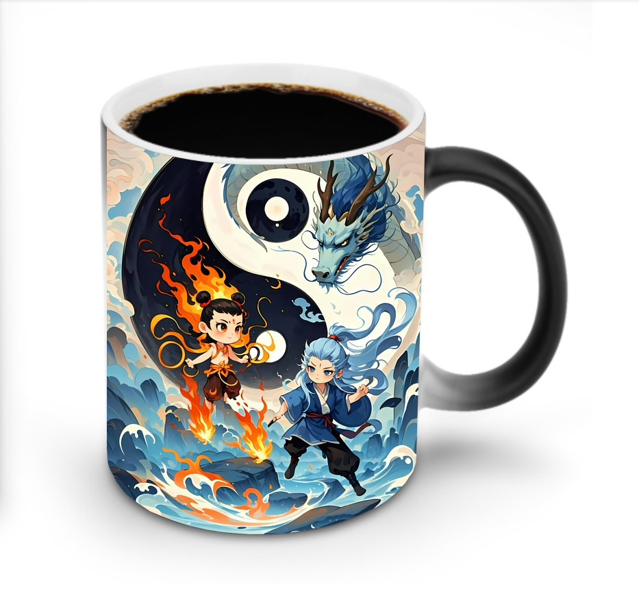 （画像用） Ne Zha 2 ナタ 魔童の大暴れ 温度変色マグカップ