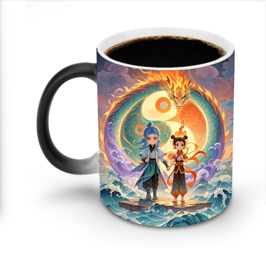 （画像用） Ne Zha 2 ナタ 魔童の大暴れ 温度変色マグカップ