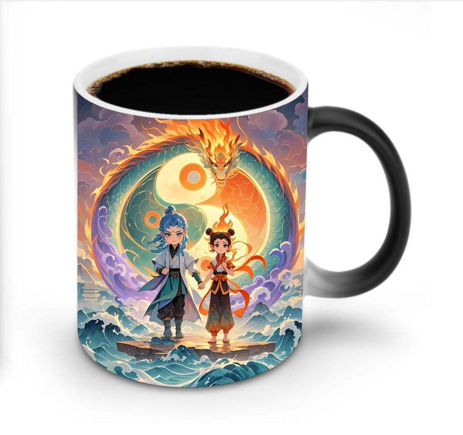 （画像用） Ne Zha 2 ナタ 魔童の大暴れ 温度変色マグカップ