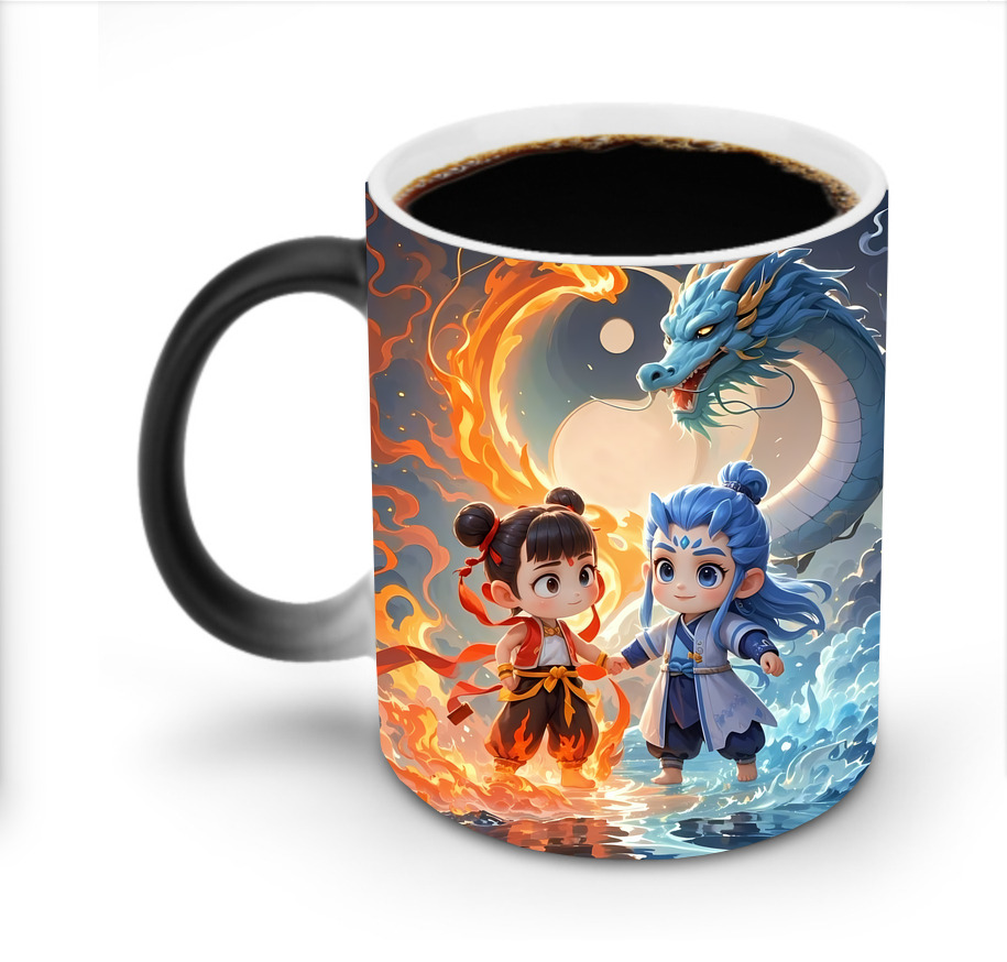 （画像用） Ne Zha 2 ナタ 魔童の大暴れ 温度変色マグカップ