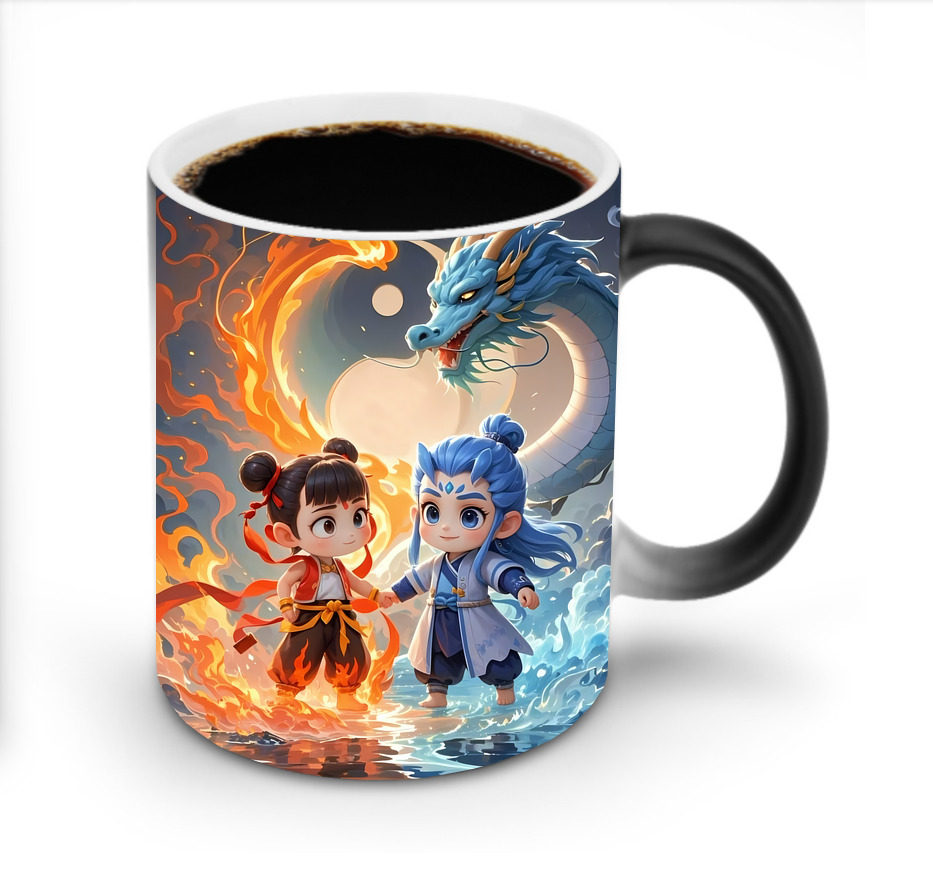 （画像用） Ne Zha 2 ナタ 魔童の大暴れ 温度変色マグカップ