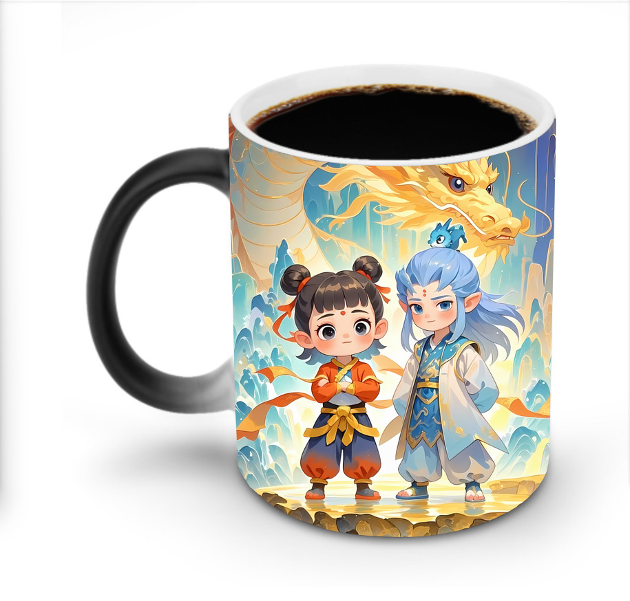 （画像用） Ne Zha 2 ナタ 魔童の大暴れ 温度変色マグカップ