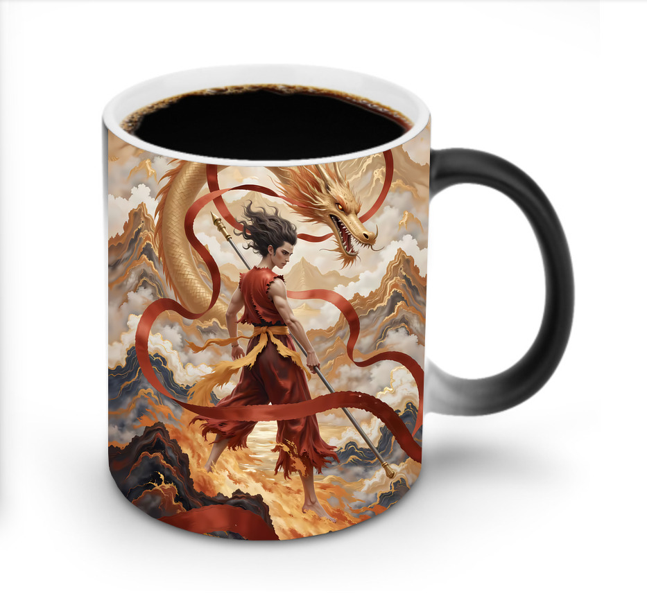 （画像用） Ne Zha 2 ナタ 魔童の大暴れ 温度変色マグカップ