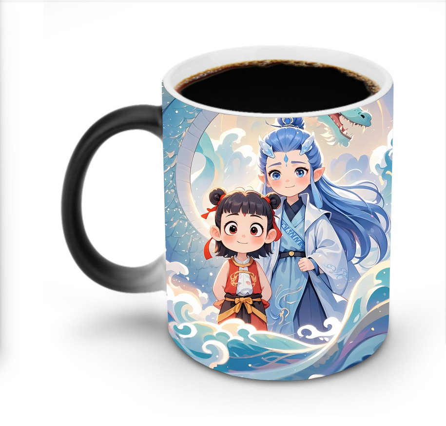 （画像用） Ne Zha 2 ナタ 魔童の大暴れ 温度変色マグカップ