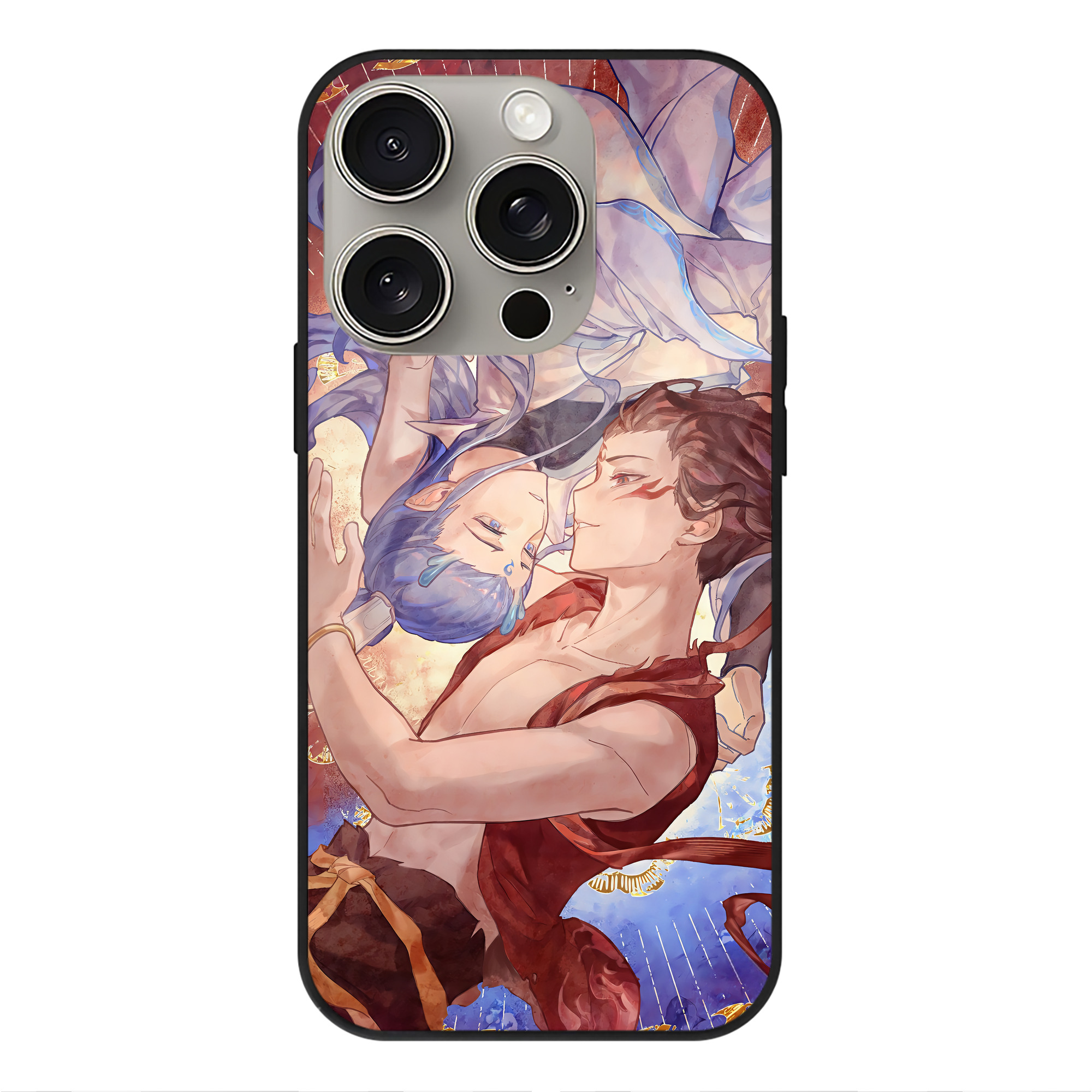 （画像用） Ne Zha 2 ナタ 魔童の大暴れ 【iPhone15Pro対応】スマホケース 耐衝撃＆黄変防止 背面ガラス