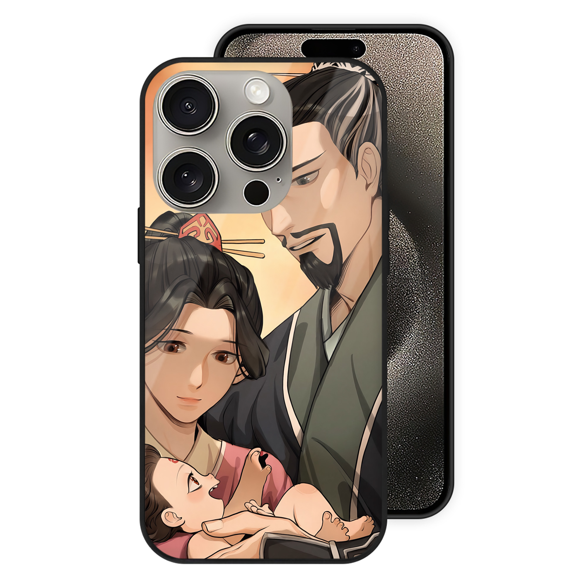 （画像用） Ne Zha 2 ナタ 魔童の大暴れ 【iPhone15Pro対応】スマホケース 耐衝撃＆黄変防止 背面ガラス