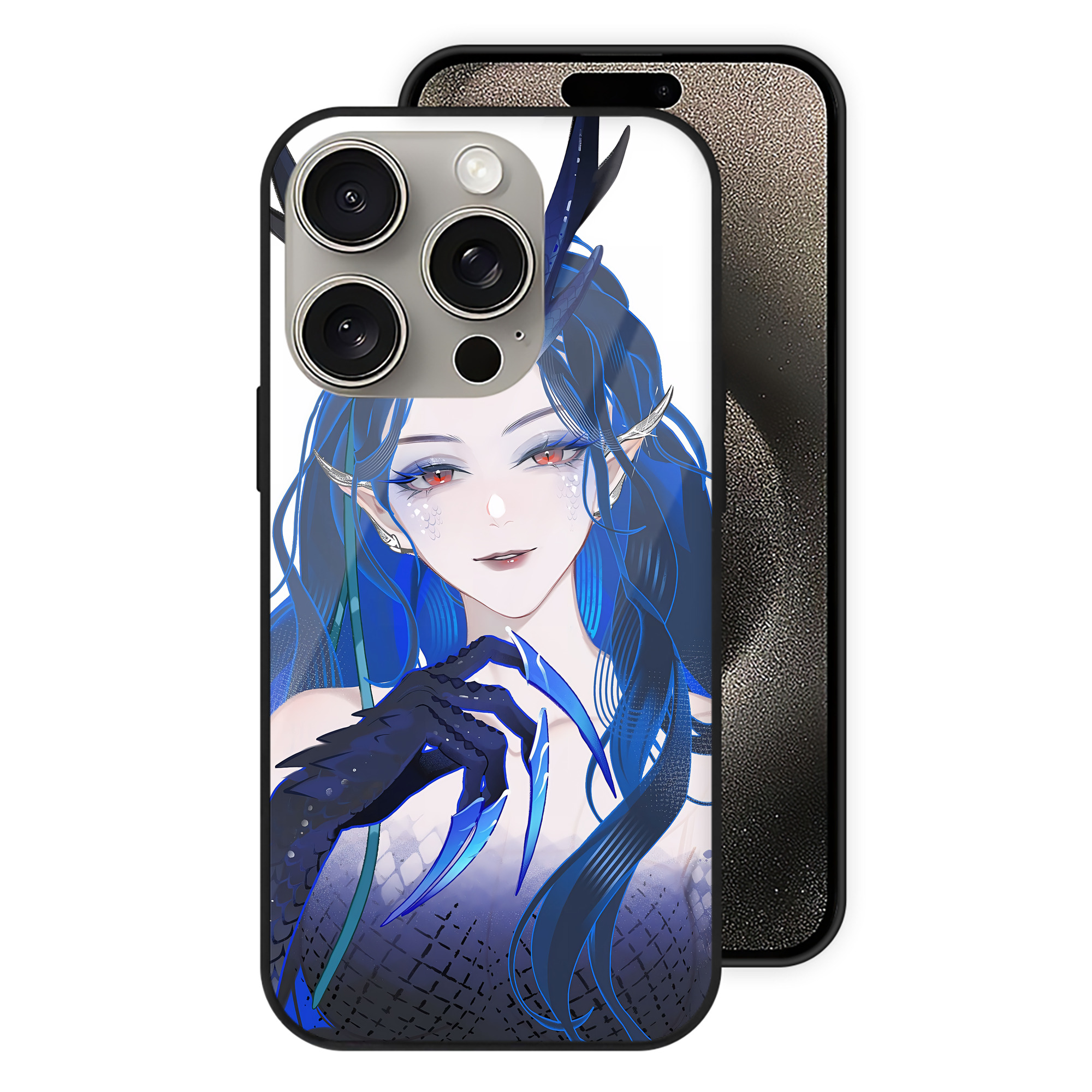 （画像用） Ne Zha 2 ナタ 魔童の大暴れ 【iPhone15Pro対応】スマホケース 耐衝撃＆黄変防止 背面ガラス