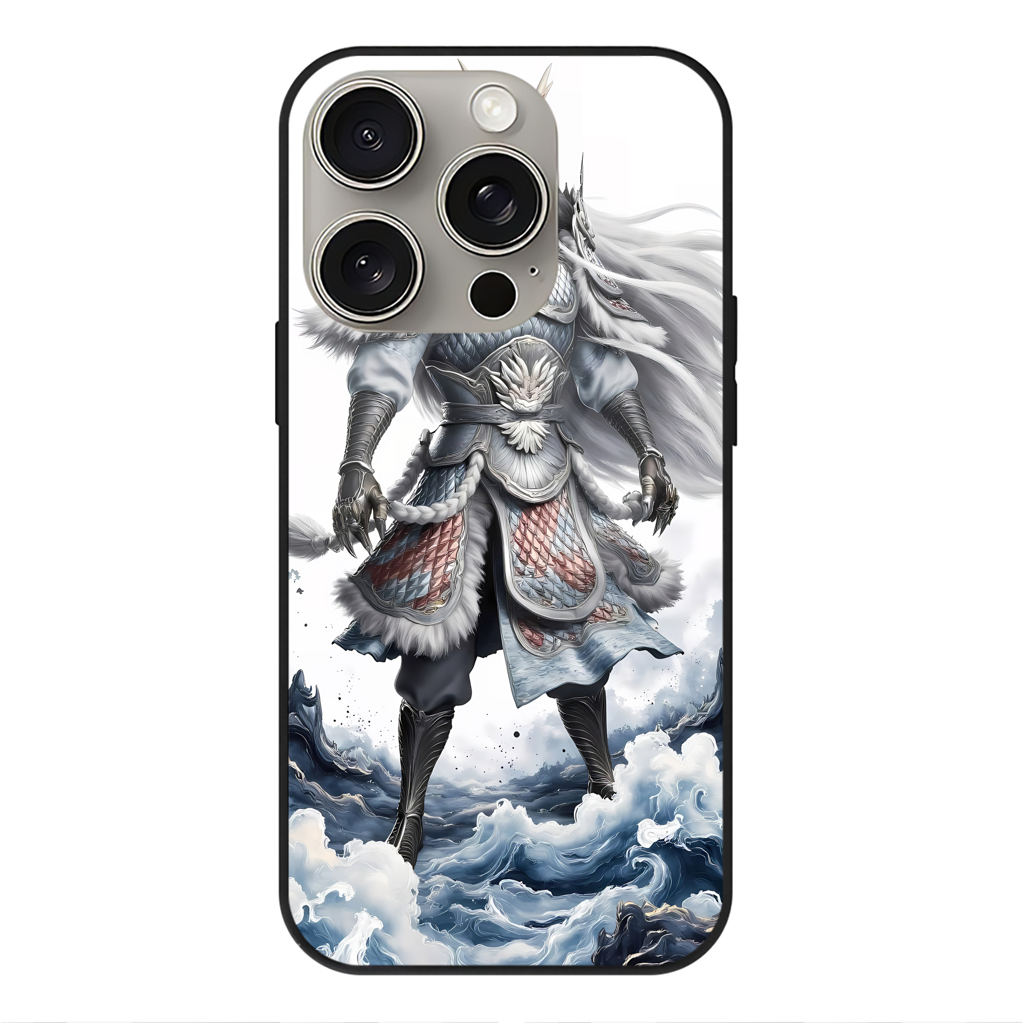 （画像用） Ne Zha 2 ナタ 魔童の大暴れ 【iPhone15Pro対応】スマホケース 耐衝撃＆黄変防止 背面ガラス