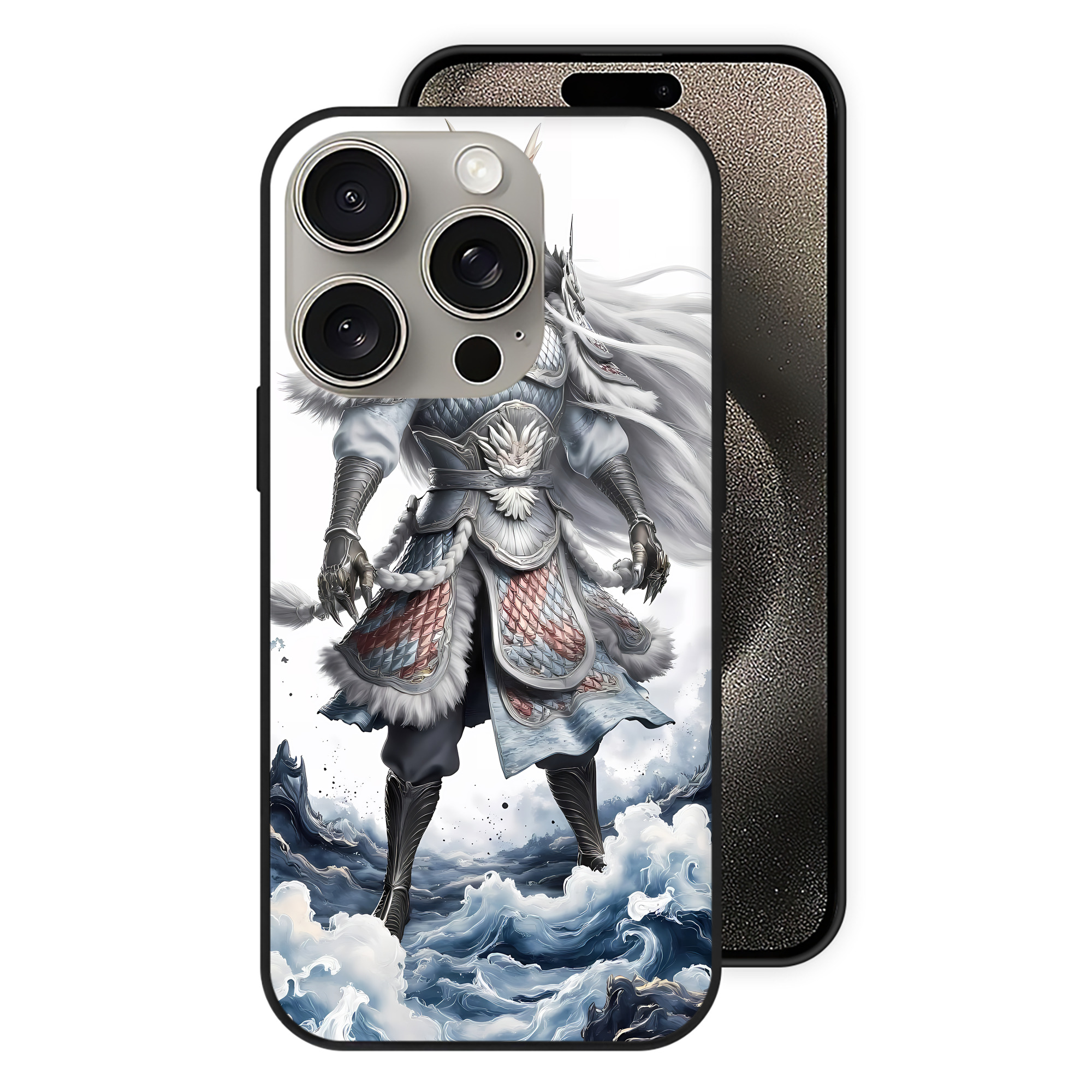 （画像用） Ne Zha 2 ナタ 魔童の大暴れ 【iPhone15Pro対応】スマホケース 耐衝撃＆黄変防止 背面ガラス
