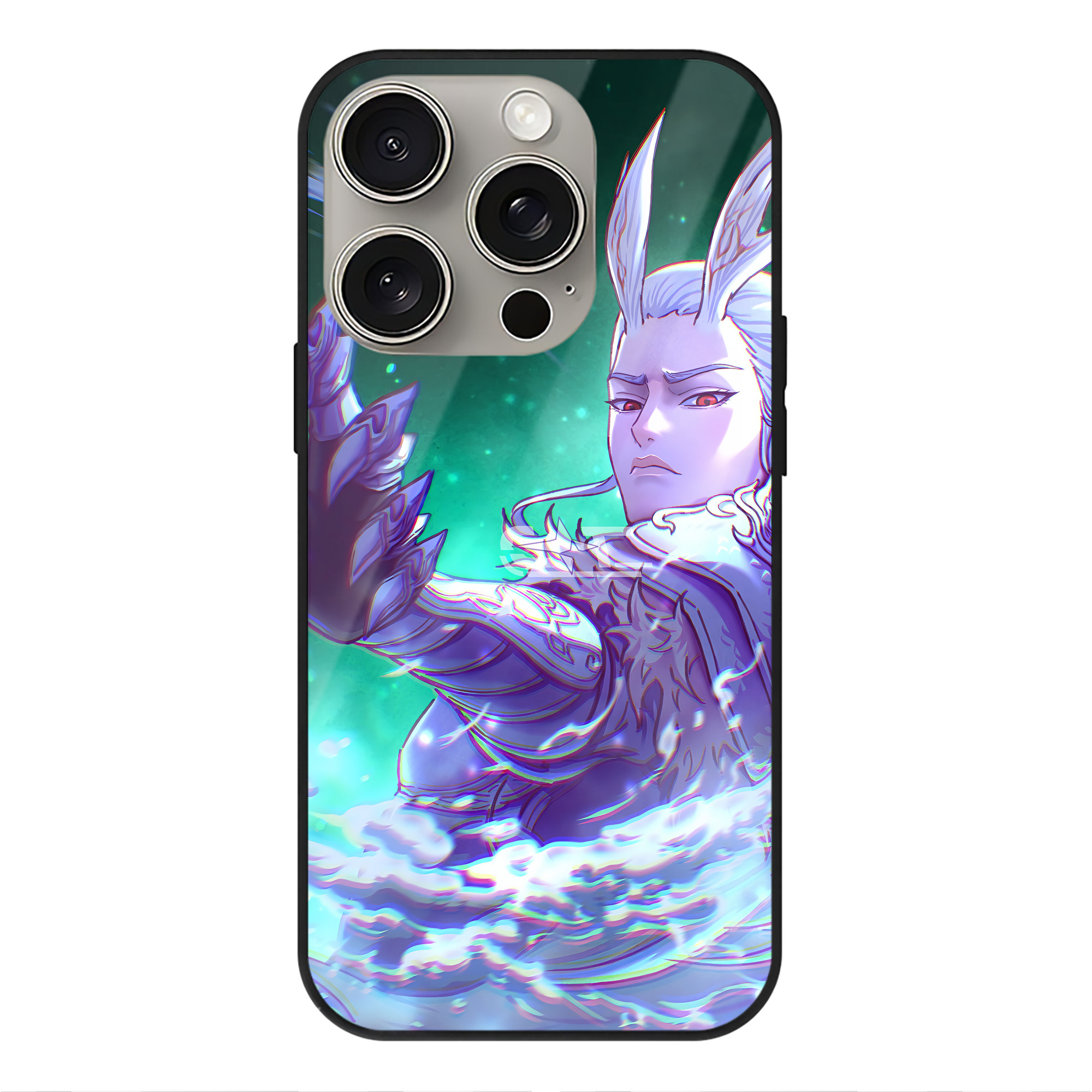 （画像用） Ne Zha 2 ナタ 魔童の大暴れ 【iPhone15Pro対応】スマホケース 耐衝撃＆黄変防止 背面ガラス
