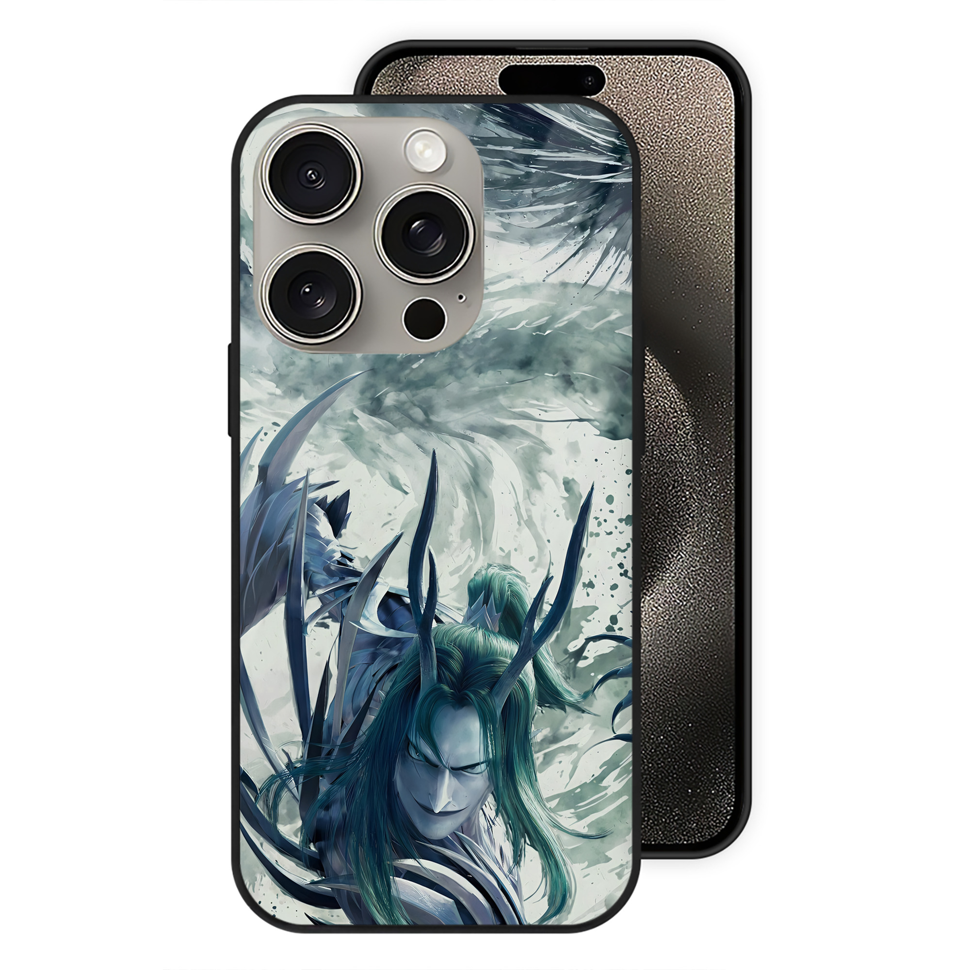 （画像用） Ne Zha 2 ナタ 魔童の大暴れ 【iPhone15Pro対応】スマホケース 耐衝撃＆黄変防止 背面ガラス