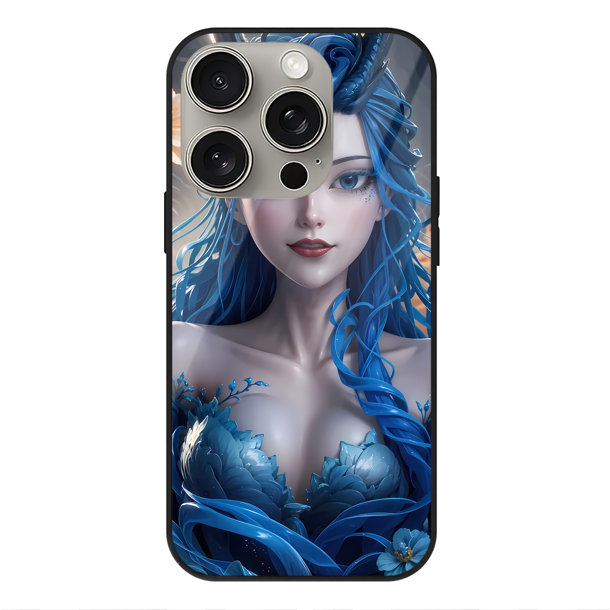（画像用） Ne Zha 2 ナタ 魔童の大暴れ 【iPhone15Pro対応】スマホケース 耐衝撃＆黄変防止 背面ガラス