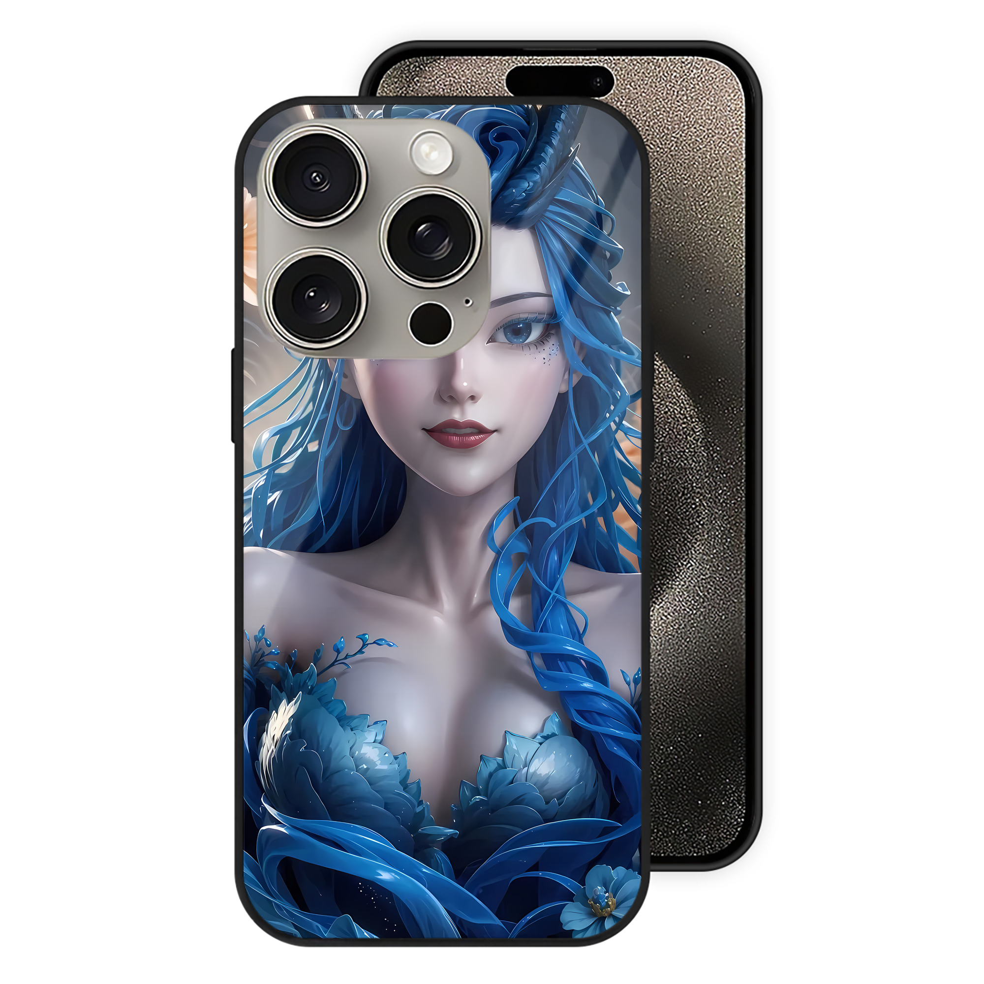 （画像用） Ne Zha 2 ナタ 魔童の大暴れ 【iPhone15Pro対応】スマホケース 耐衝撃＆黄変防止 背面ガラス
