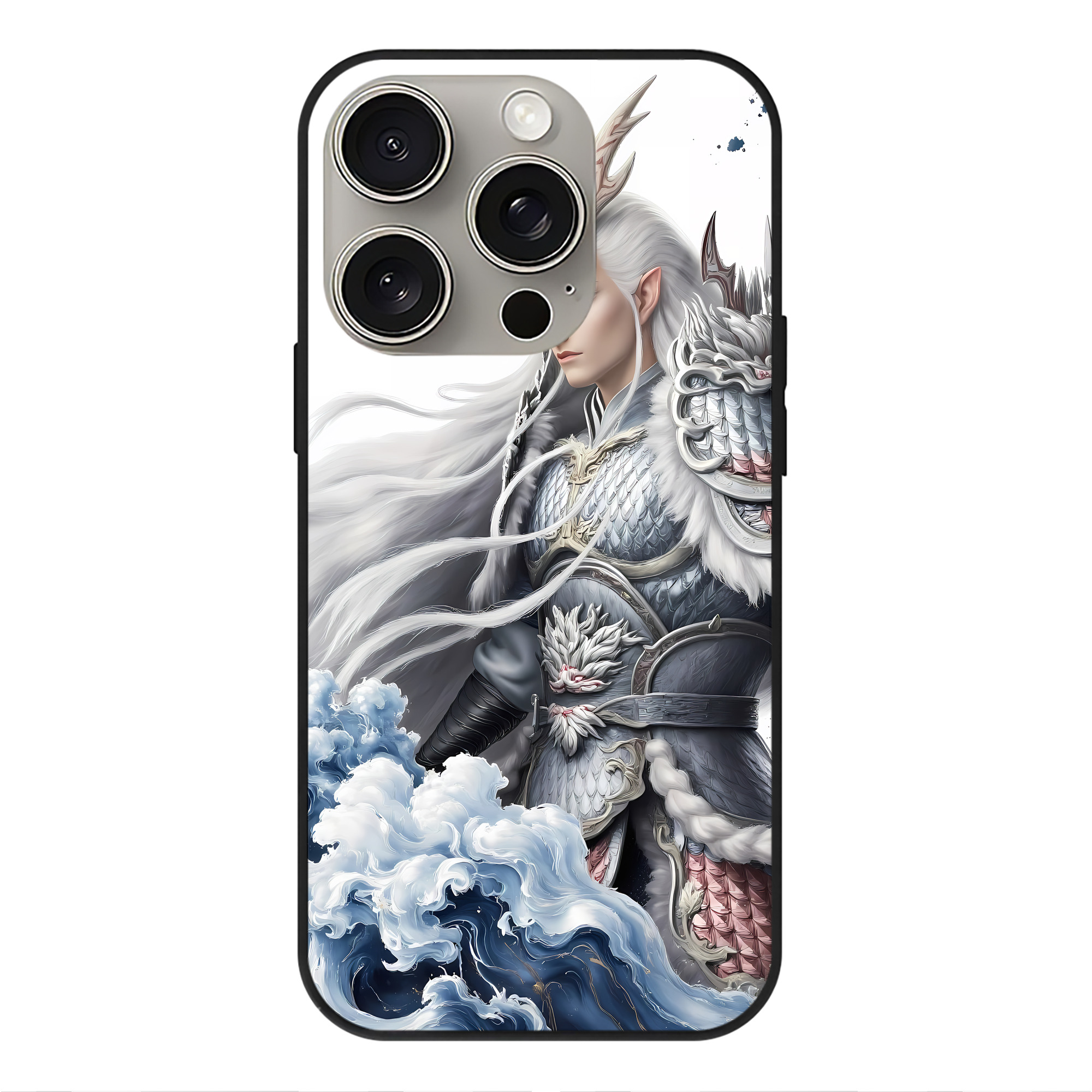 （画像用） Ne Zha 2 ナタ 魔童の大暴れ 【iPhone15Pro対応】スマホケース 耐衝撃＆黄変防止 背面ガラス