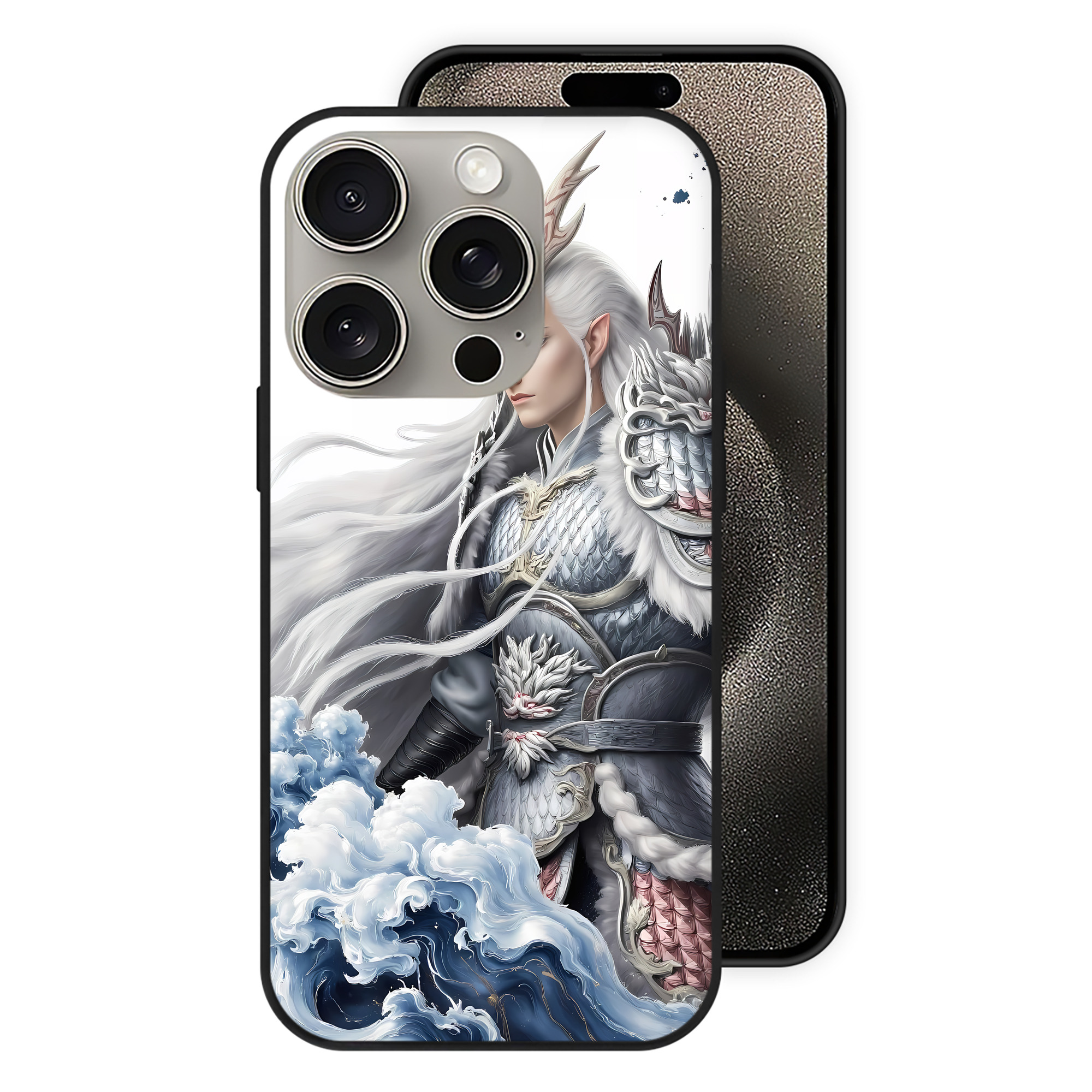 （画像用） Ne Zha 2 ナタ 魔童の大暴れ 【iPhone15Pro対応】スマホケース 耐衝撃＆黄変防止 背面ガラス