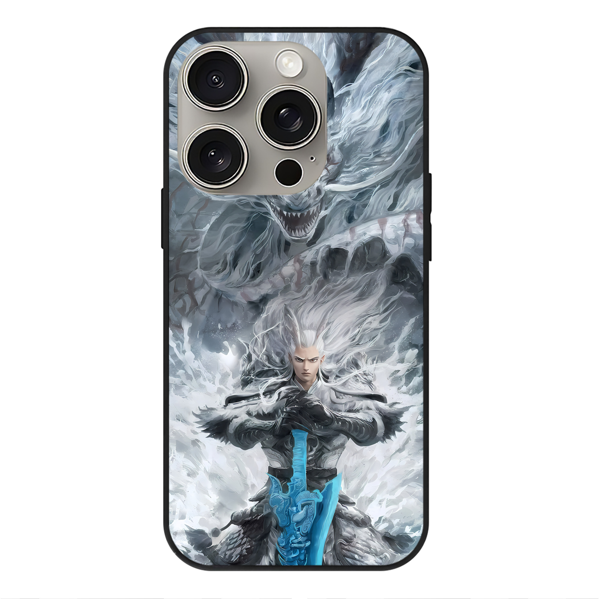 （画像用） Ne Zha 2 ナタ 魔童の大暴れ 【iPhone15Pro対応】スマホケース 耐衝撃＆黄変防止 背面ガラス