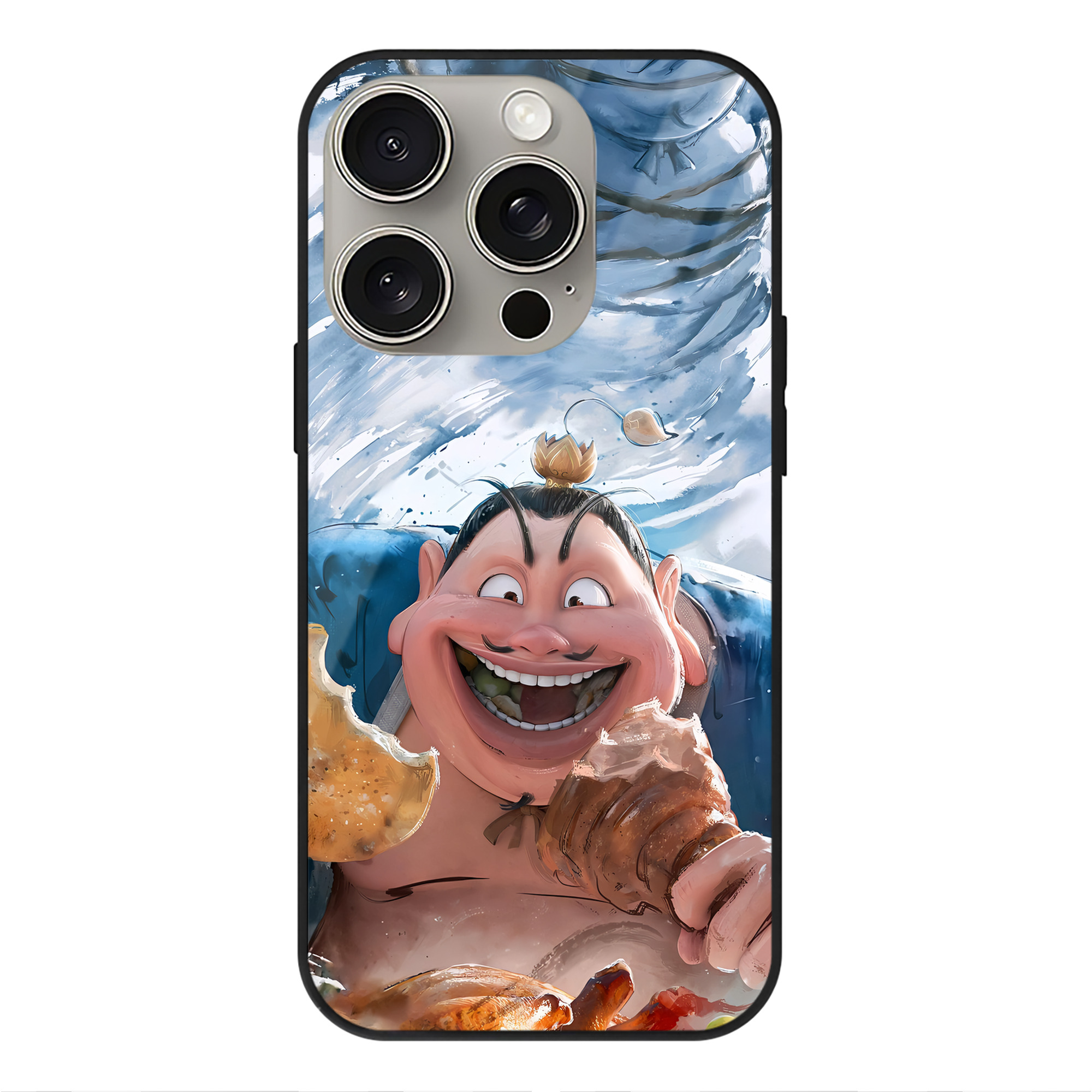 （画像用） Ne Zha 2 ナタ 魔童の大暴れ 【iPhone15Pro対応】スマホケース 耐衝撃＆黄変防止 背面ガラス