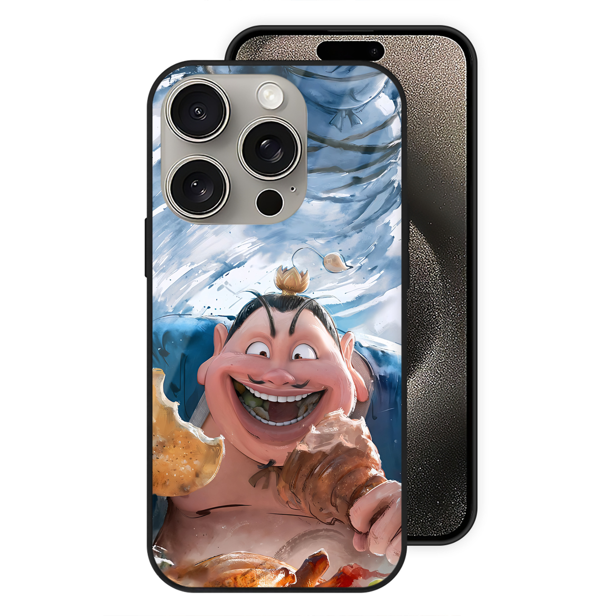 （画像用） Ne Zha 2 ナタ 魔童の大暴れ 【iPhone15Pro対応】スマホケース 耐衝撃＆黄変防止 背面ガラス