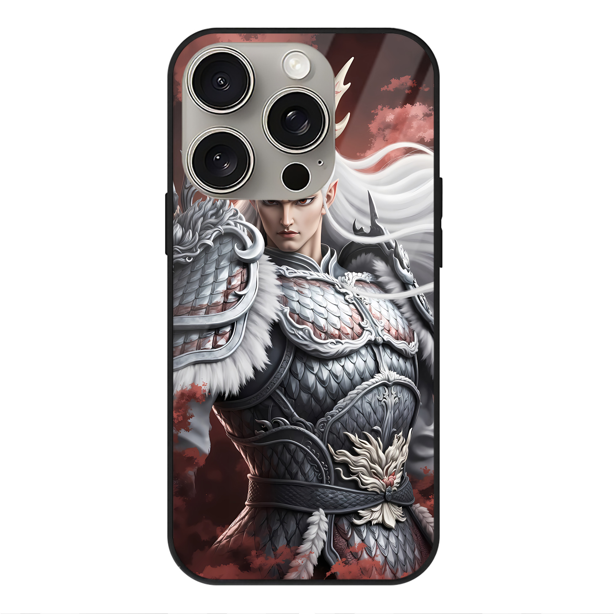 （画像用） Ne Zha 2 ナタ 魔童の大暴れ 【iPhone15Pro対応】スマホケース 耐衝撃＆黄変防止 背面ガラス