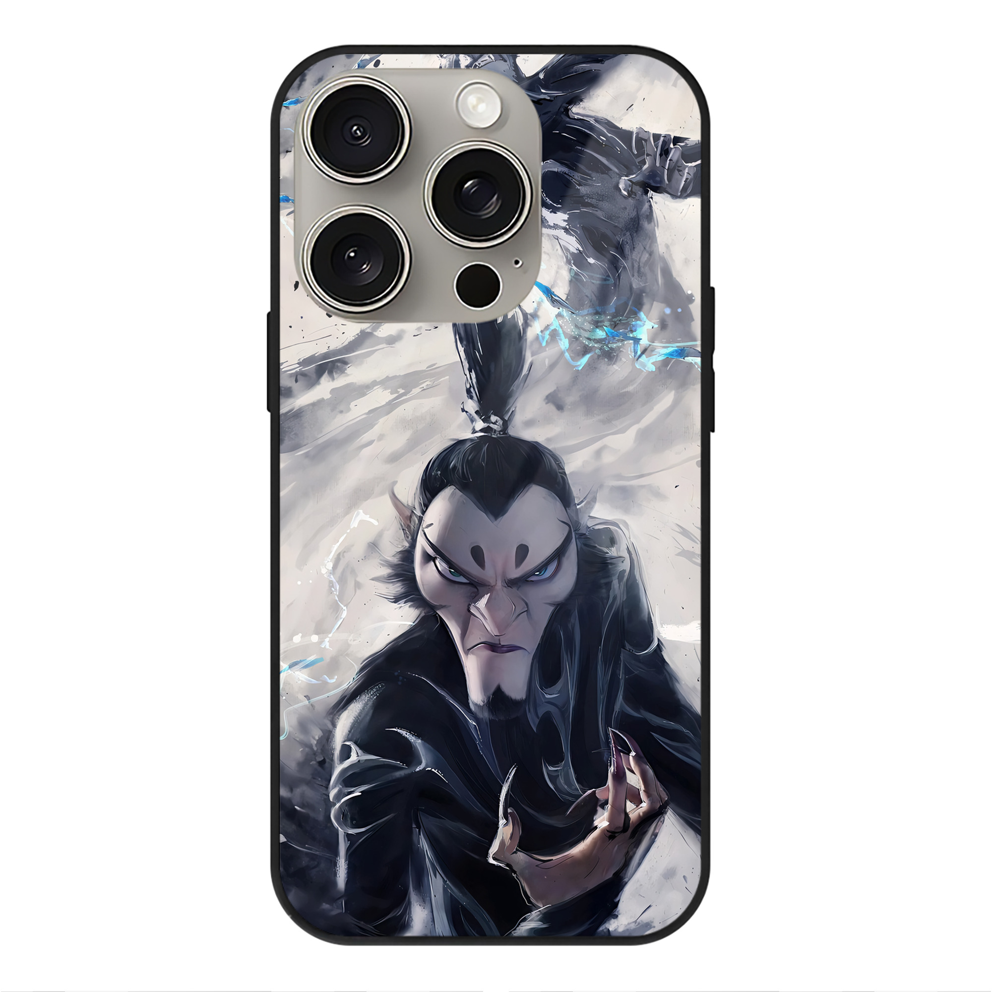 （画像用） Ne Zha 2 ナタ 魔童の大暴れ 【iPhone15Pro対応】スマホケース 耐衝撃＆黄変防止 背面ガラス