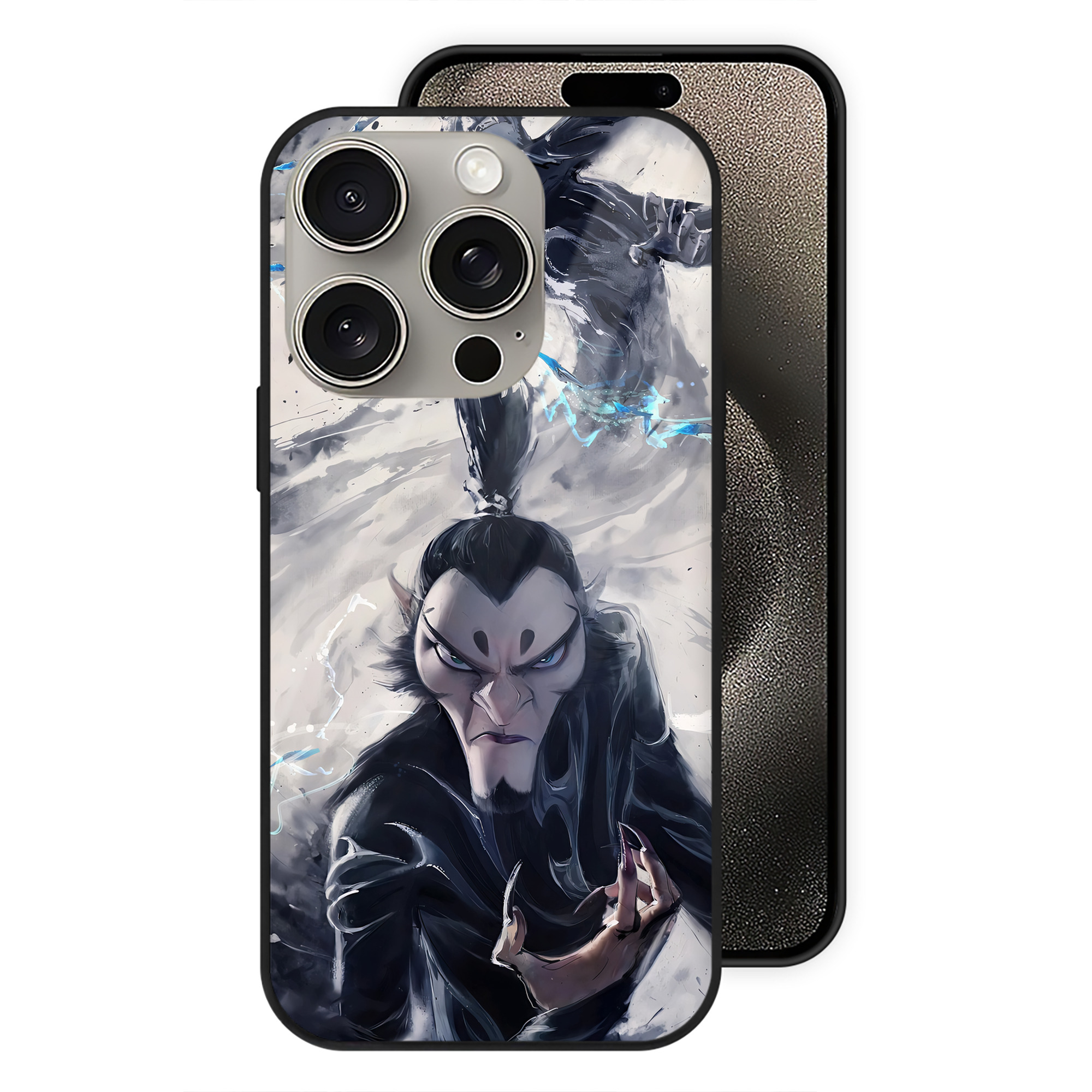 （画像用） Ne Zha 2 ナタ 魔童の大暴れ 【iPhone15Pro対応】スマホケース 耐衝撃＆黄変防止 背面ガラス