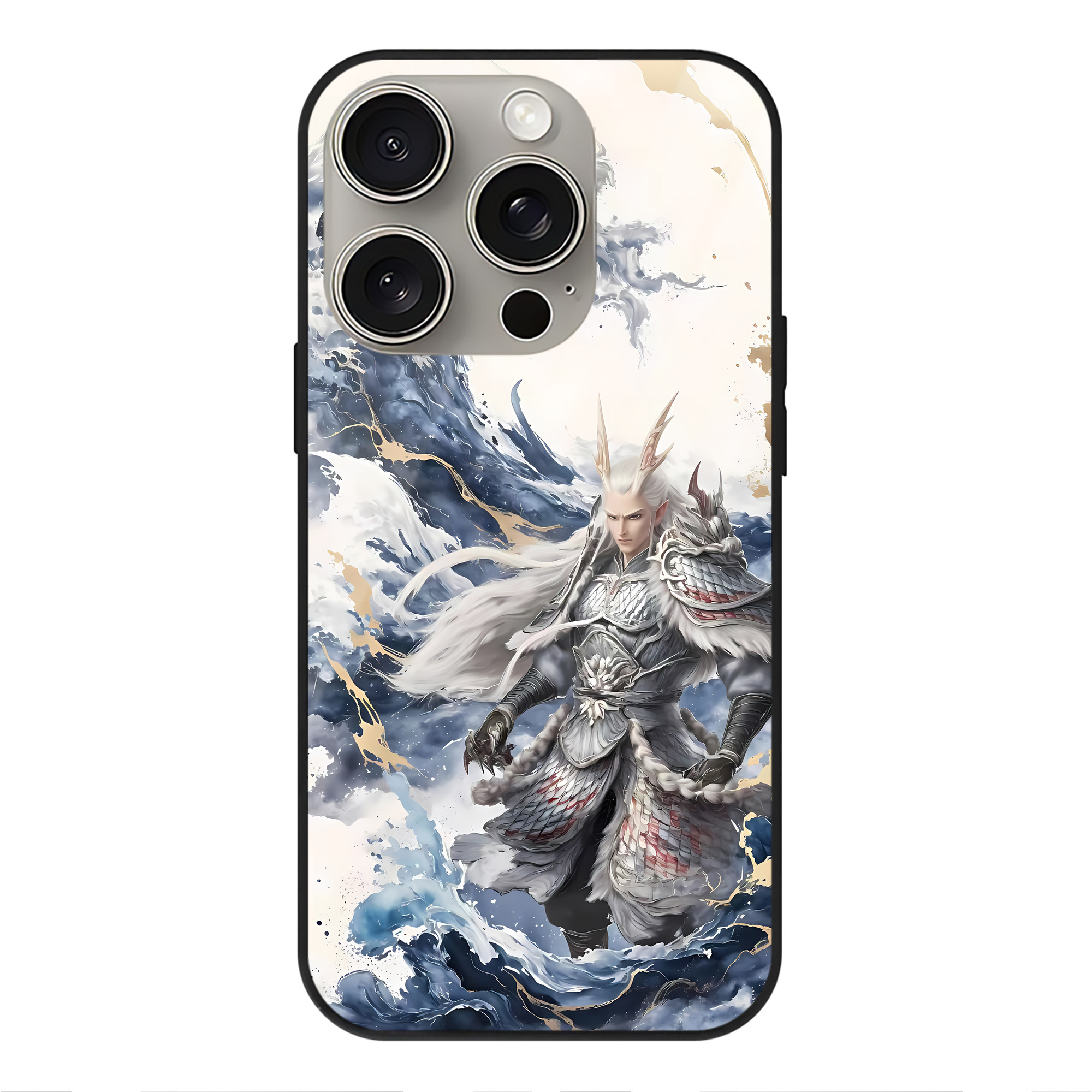 （画像用） Ne Zha 2 ナタ 魔童の大暴れ 【iPhone15Pro対応】スマホケース 耐衝撃＆黄変防止 背面ガラス