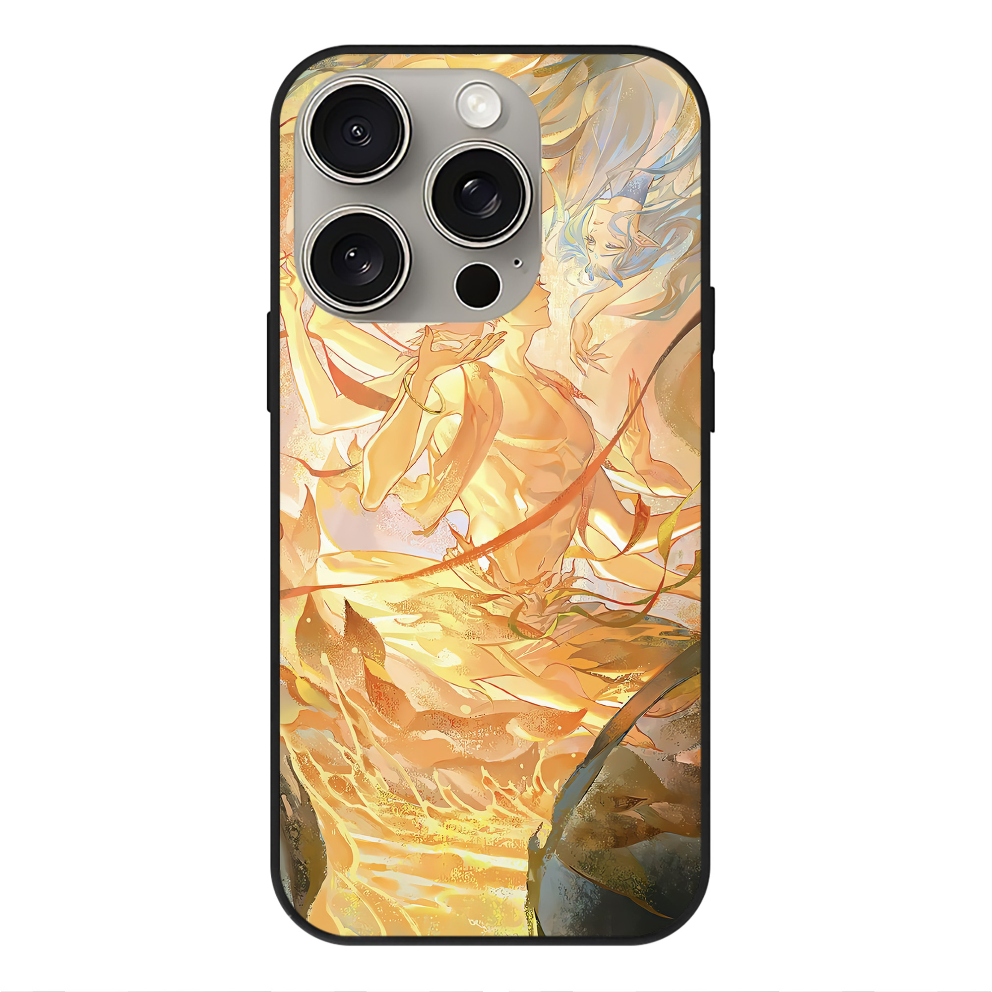 （画像用） Ne Zha 2 ナタ 魔童の大暴れ 【iPhone15Pro対応】スマホケース 耐衝撃＆黄変防止 背面ガラス