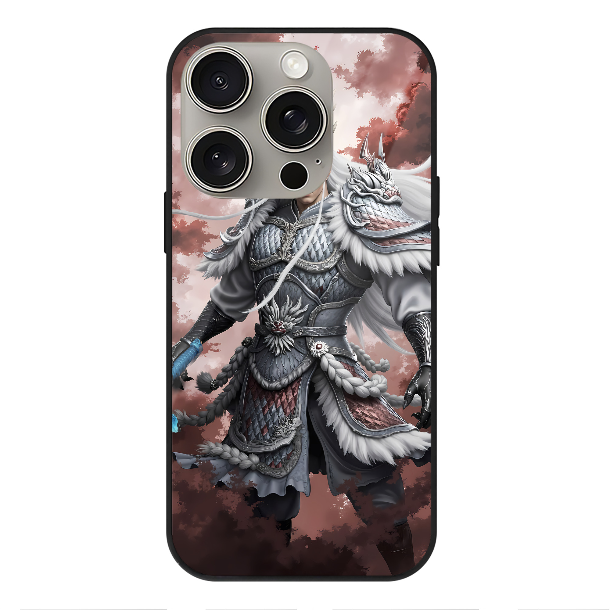（画像用） Ne Zha 2 ナタ 魔童の大暴れ 【iPhone15Pro対応】スマホケース 耐衝撃＆黄変防止 背面ガラス