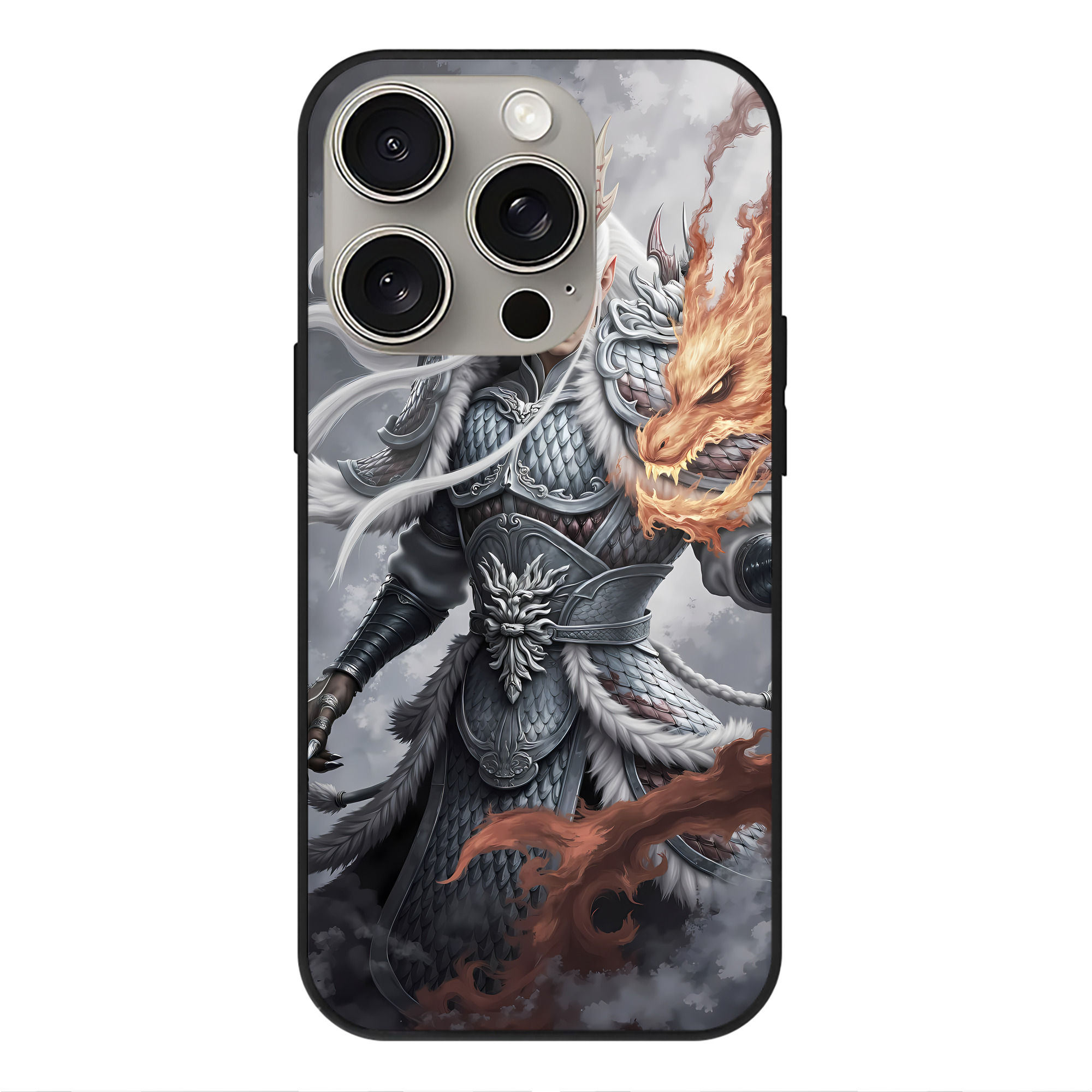 （画像用） Ne Zha 2 ナタ 魔童の大暴れ 【iPhone15Pro対応】スマホケース 耐衝撃＆黄変防止 背面ガラス