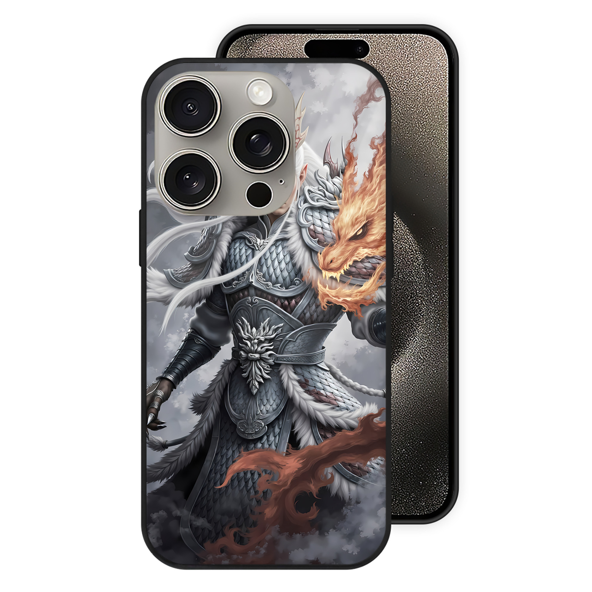 （画像用） Ne Zha 2 ナタ 魔童の大暴れ 【iPhone15Pro対応】スマホケース 耐衝撃＆黄変防止 背面ガラス