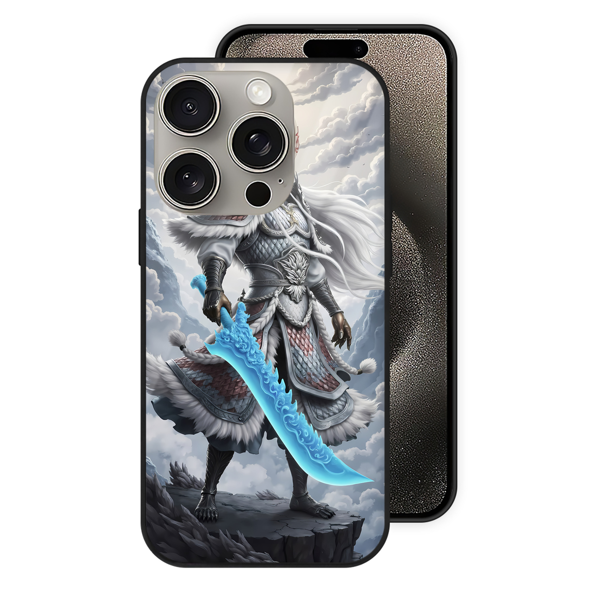 （画像用） Ne Zha 2 ナタ 魔童の大暴れ 【iPhone15Pro対応】スマホケース 耐衝撃＆黄変防止 背面ガラス