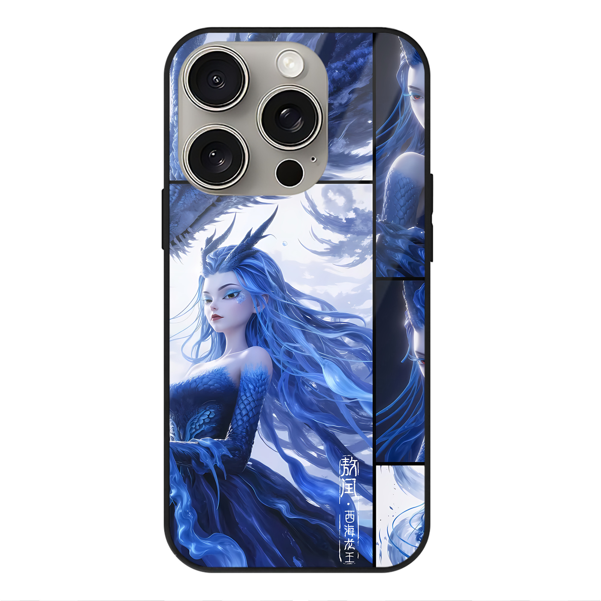 （画像用） Ne Zha 2 ナタ 魔童の大暴れ 【iPhone15Pro対応】スマホケース 耐衝撃＆黄変防止 背面ガラス