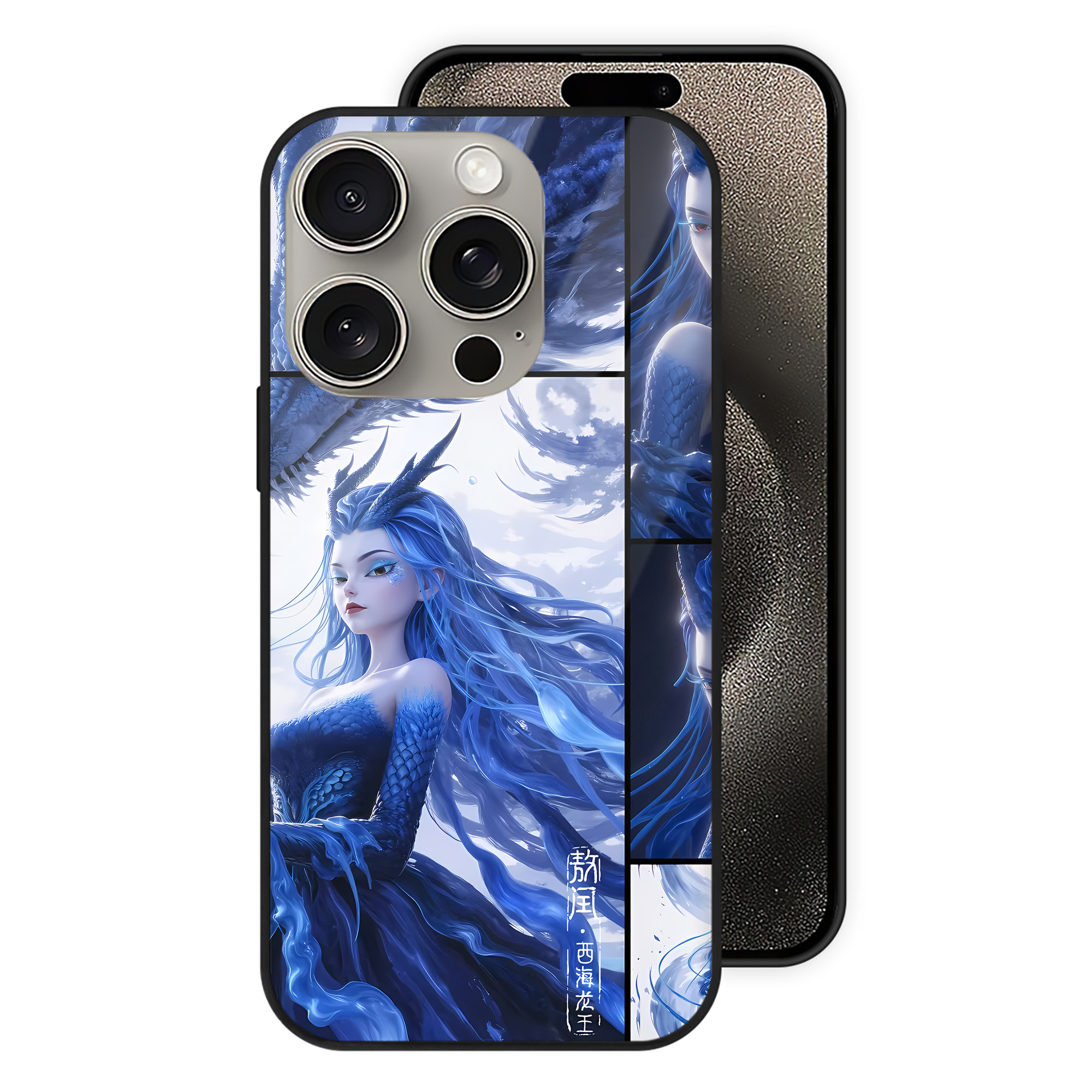 （画像用） Ne Zha 2 ナタ 魔童の大暴れ 【iPhone15Pro対応】スマホケース 耐衝撃＆黄変防止 背面ガラス