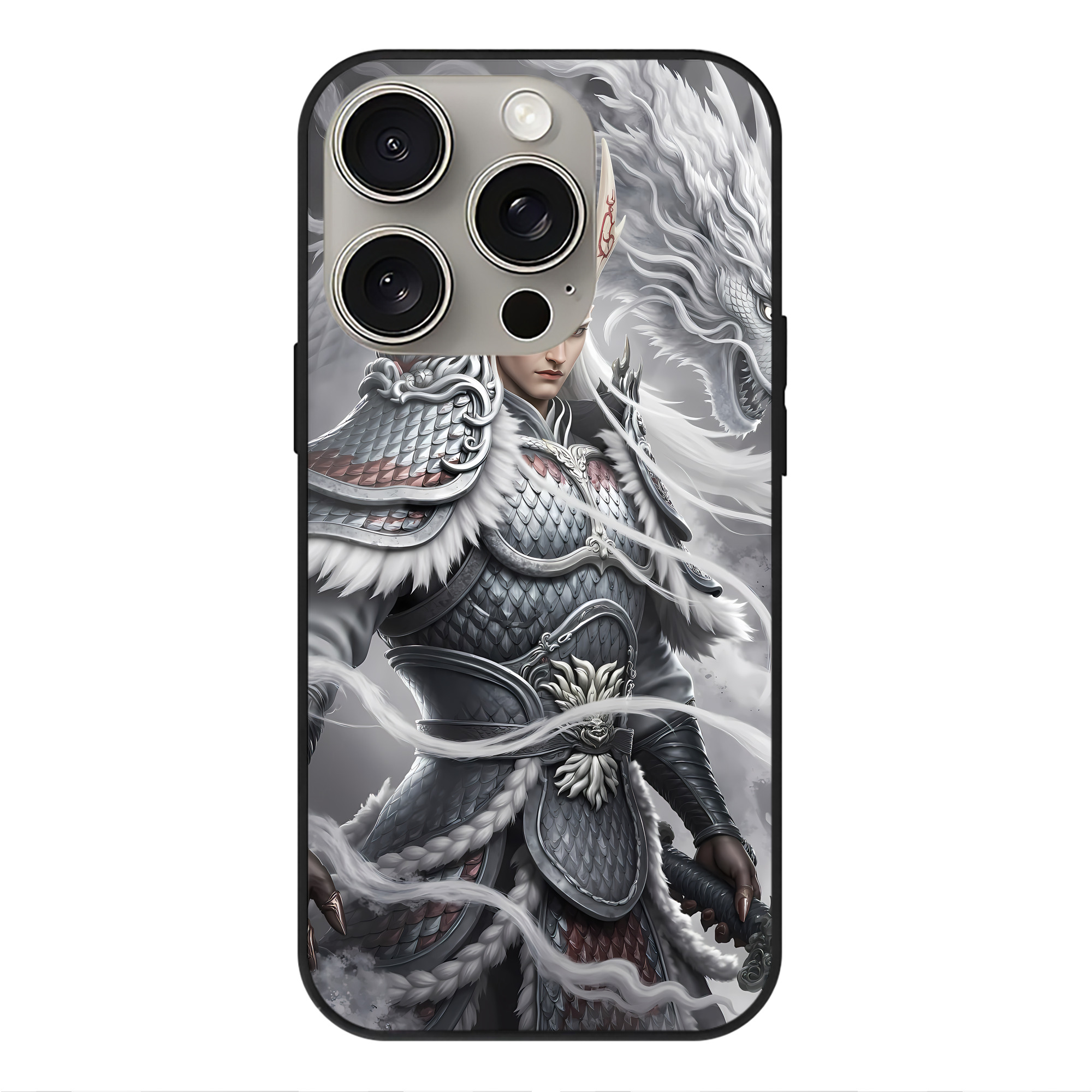 （画像用） Ne Zha 2 ナタ 魔童の大暴れ 【iPhone15Pro対応】スマホケース 耐衝撃＆黄変防止 背面ガラス