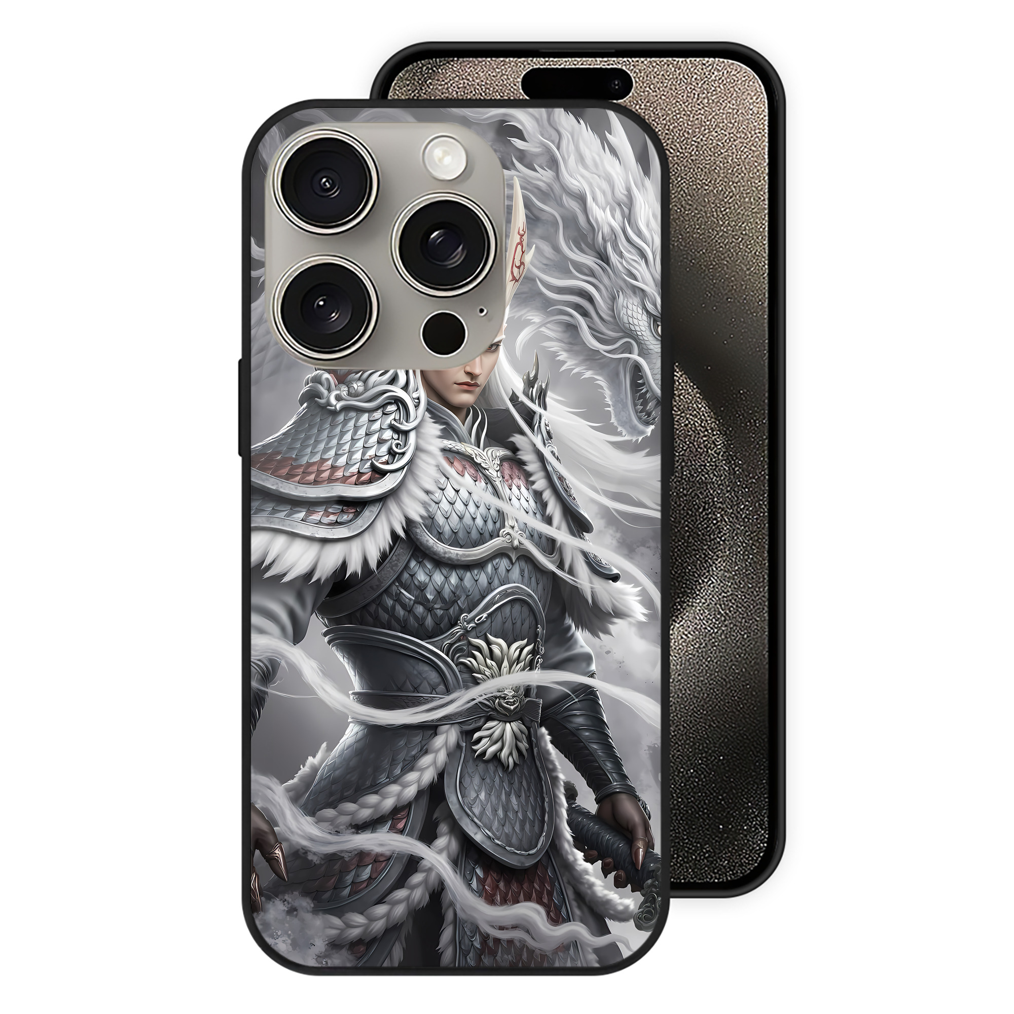 （画像用） Ne Zha 2 ナタ 魔童の大暴れ 【iPhone15Pro対応】スマホケース 耐衝撃＆黄変防止 背面ガラス